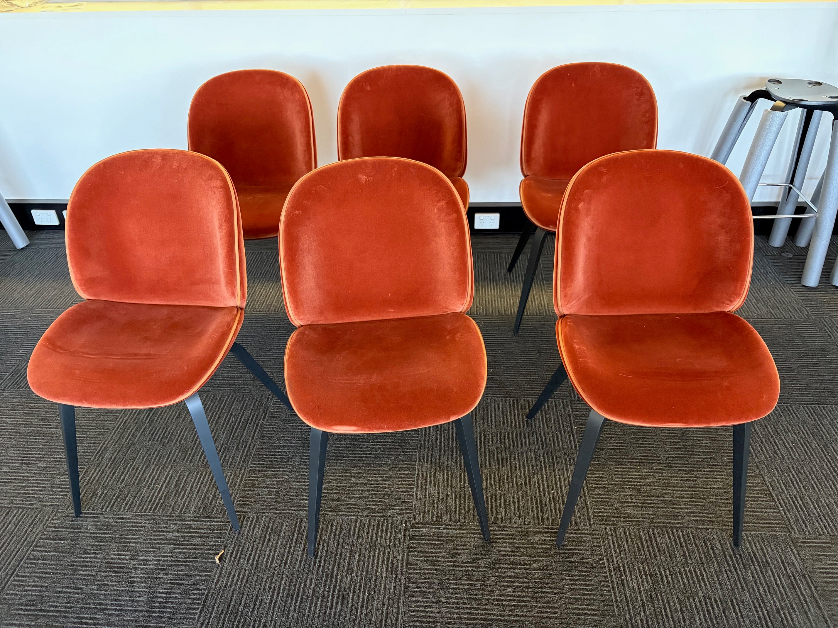 Gubi Beetle Dining chairs, Set of 6