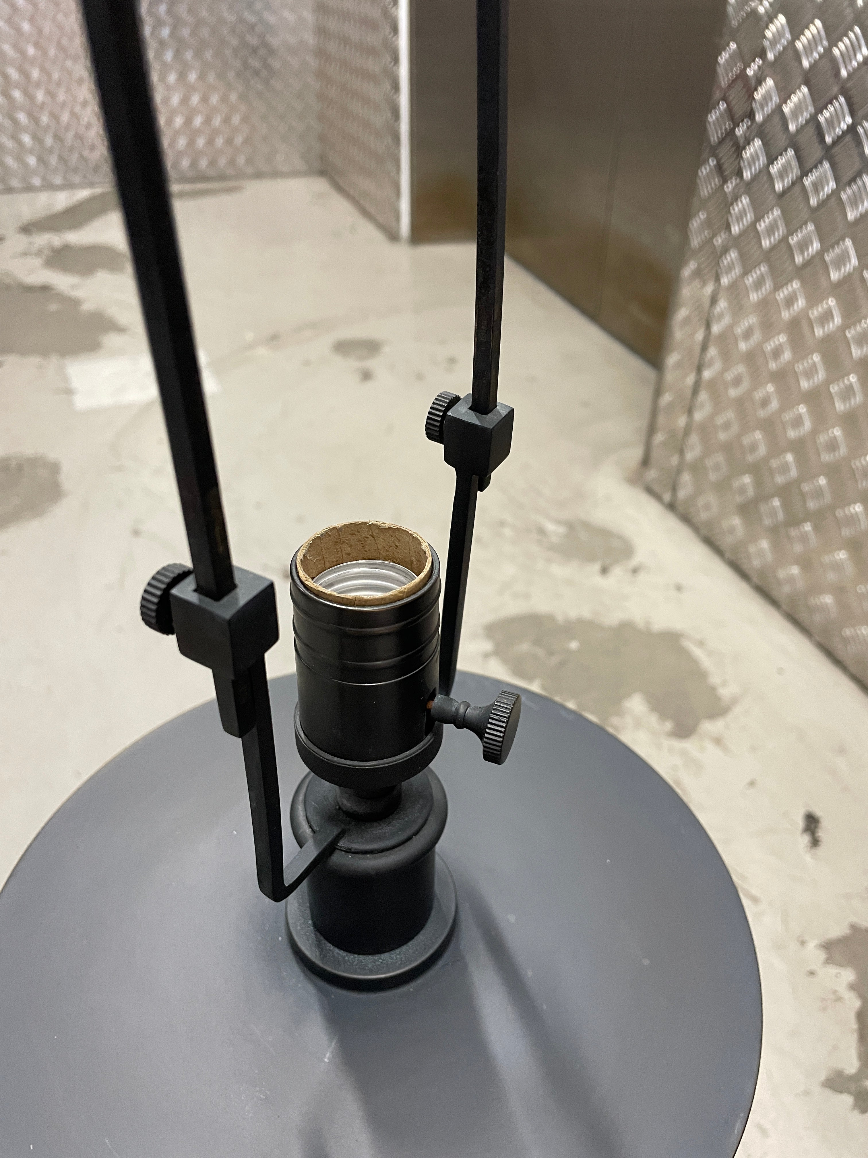 Ralph Lauren Hurricane Glass Cylinder Table Lamps, Pair