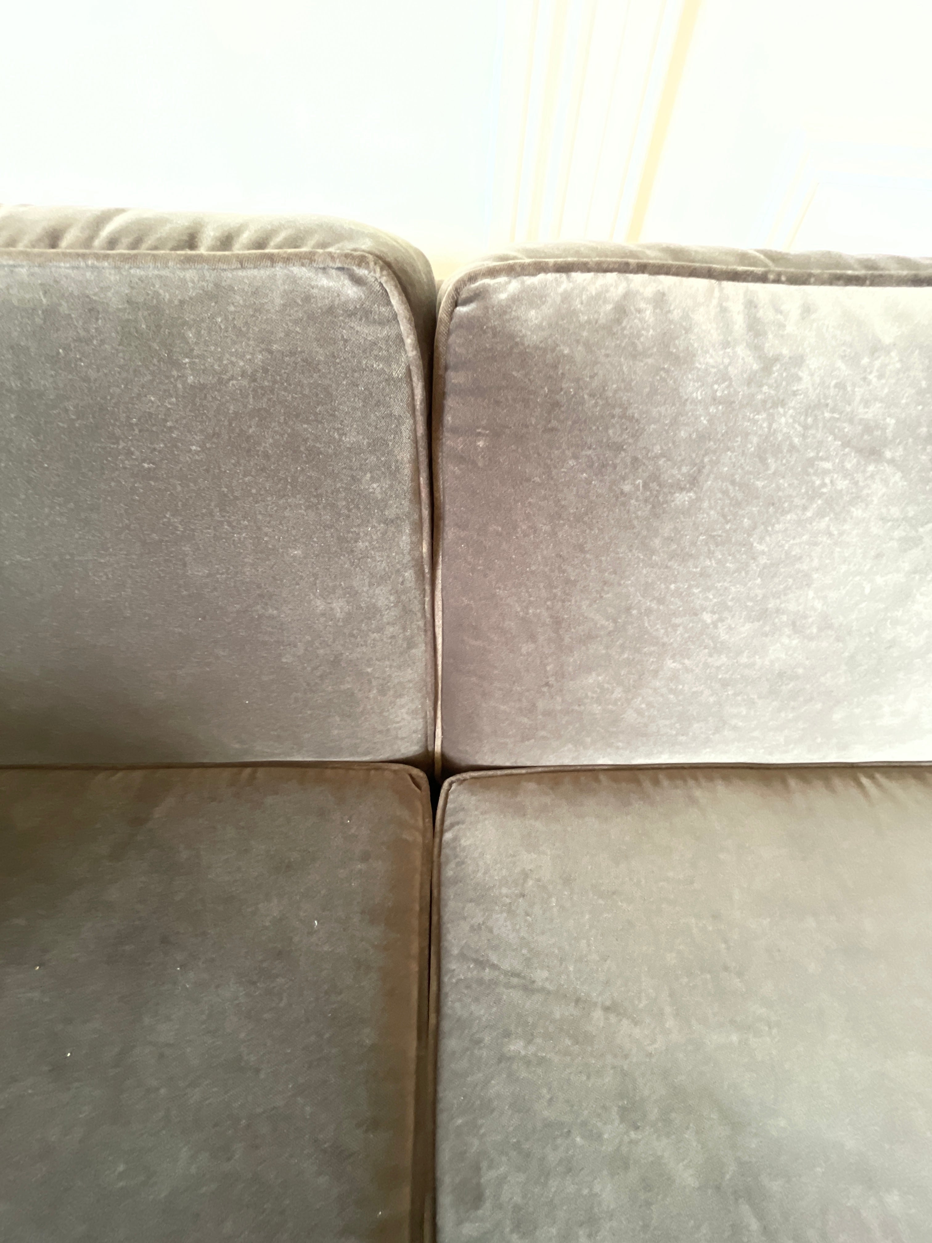 Blu Dot Bank Velvet Sofa