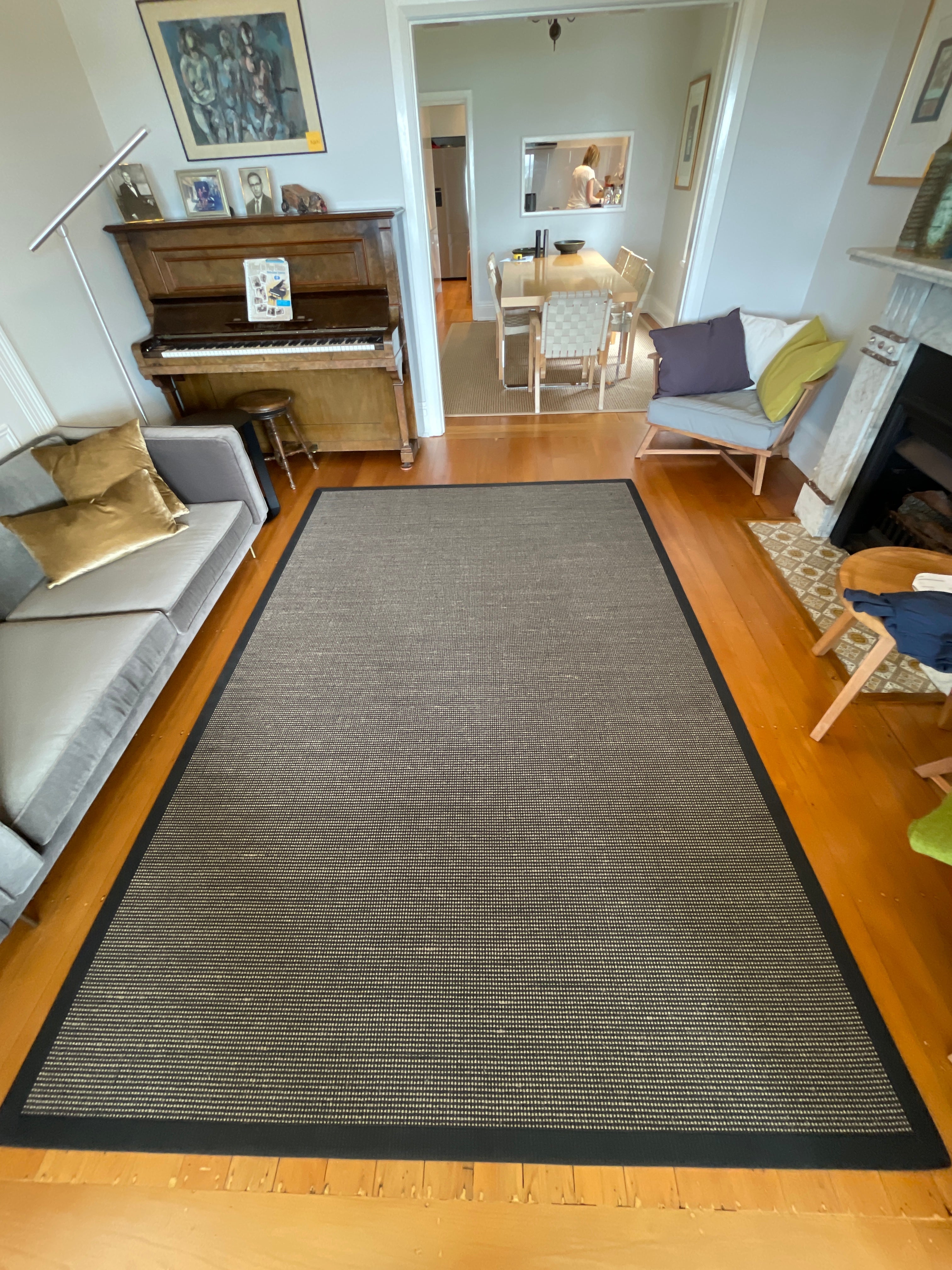 Belgian Black Pearl Sisal Rug