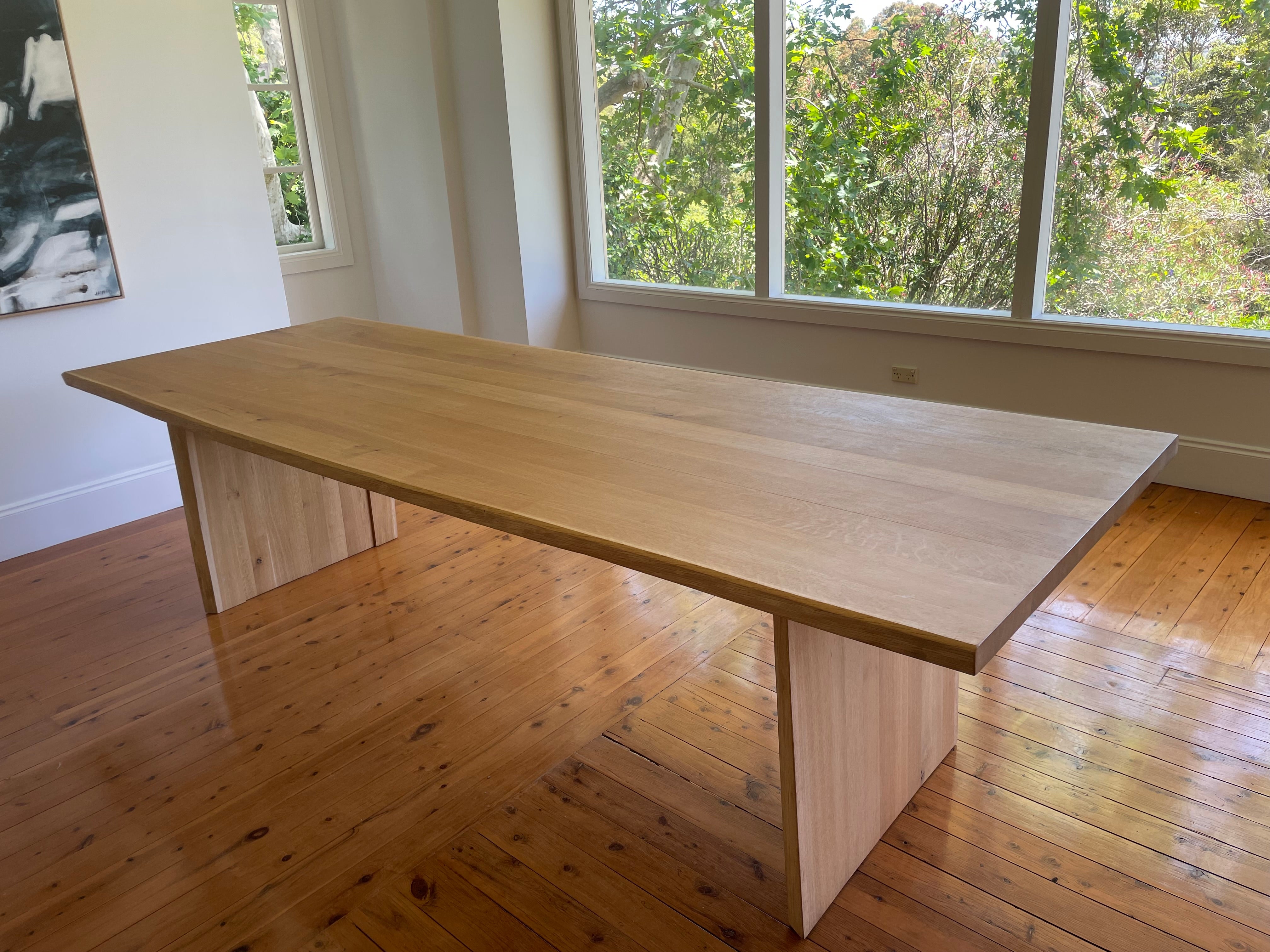 Solid Oak 'Atlas' Table by Heerenhuis Manufactuur