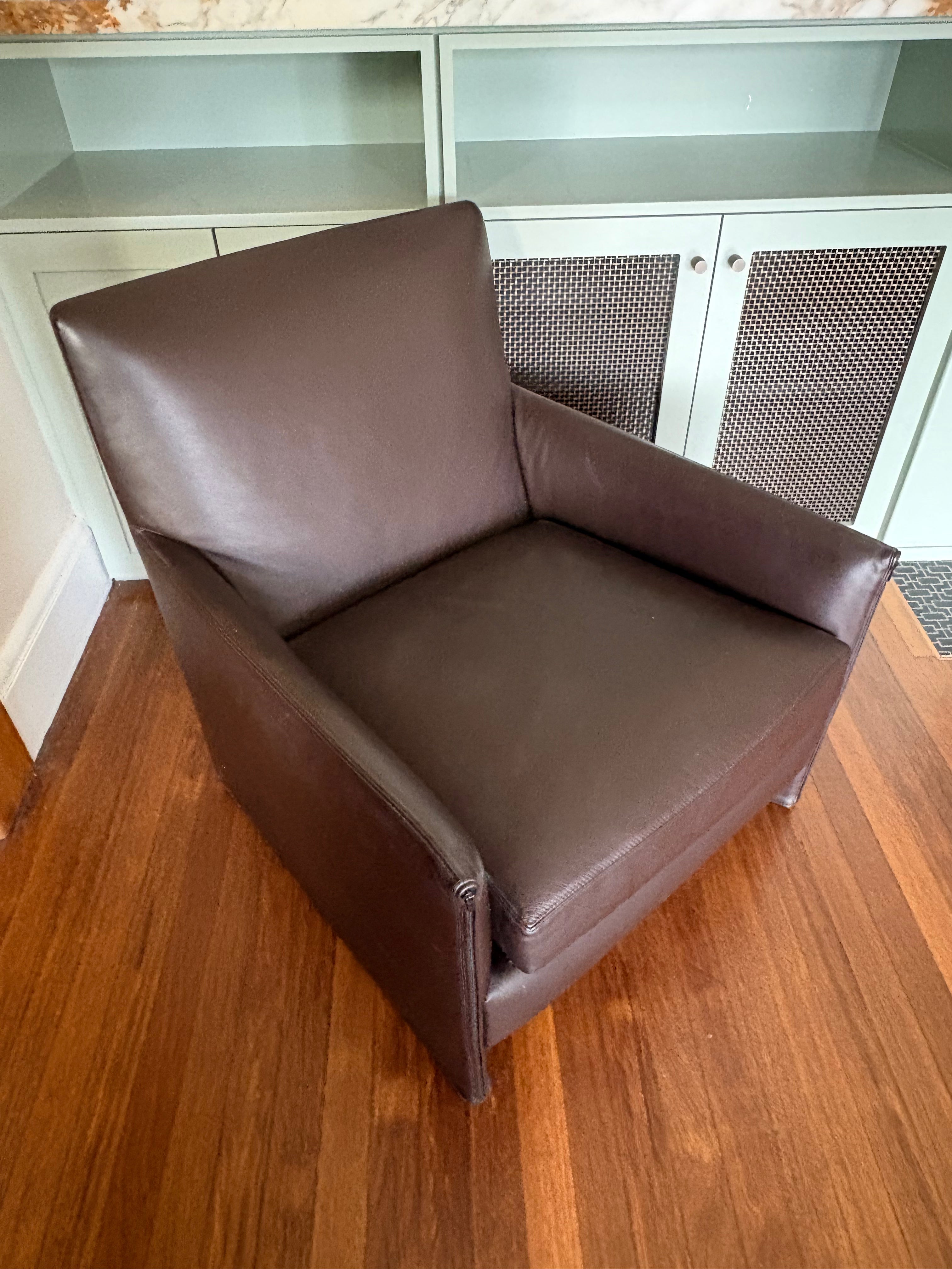Minotti Leather Armchair, 4 available