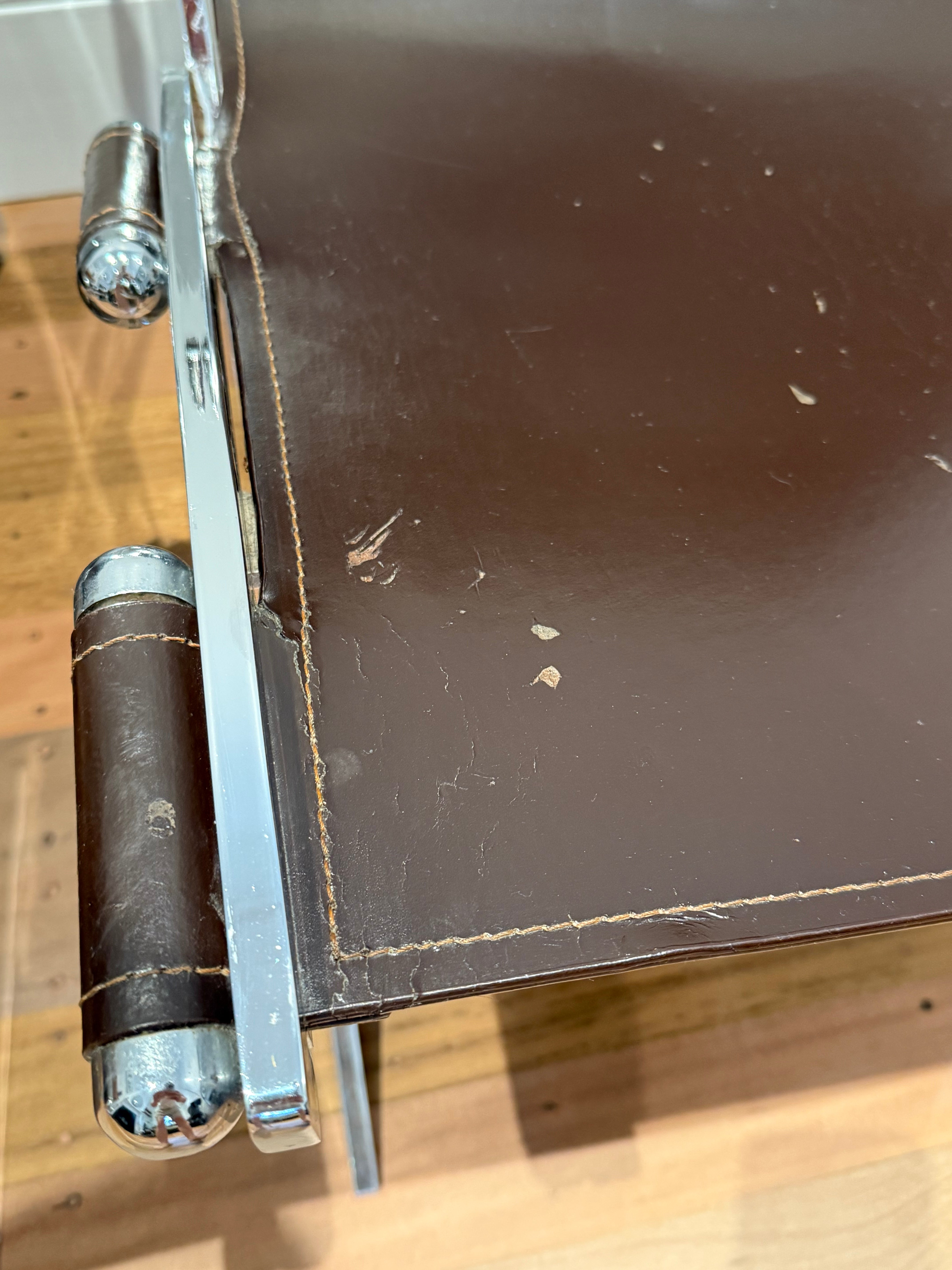 Flexform Scissor Chairs, pair