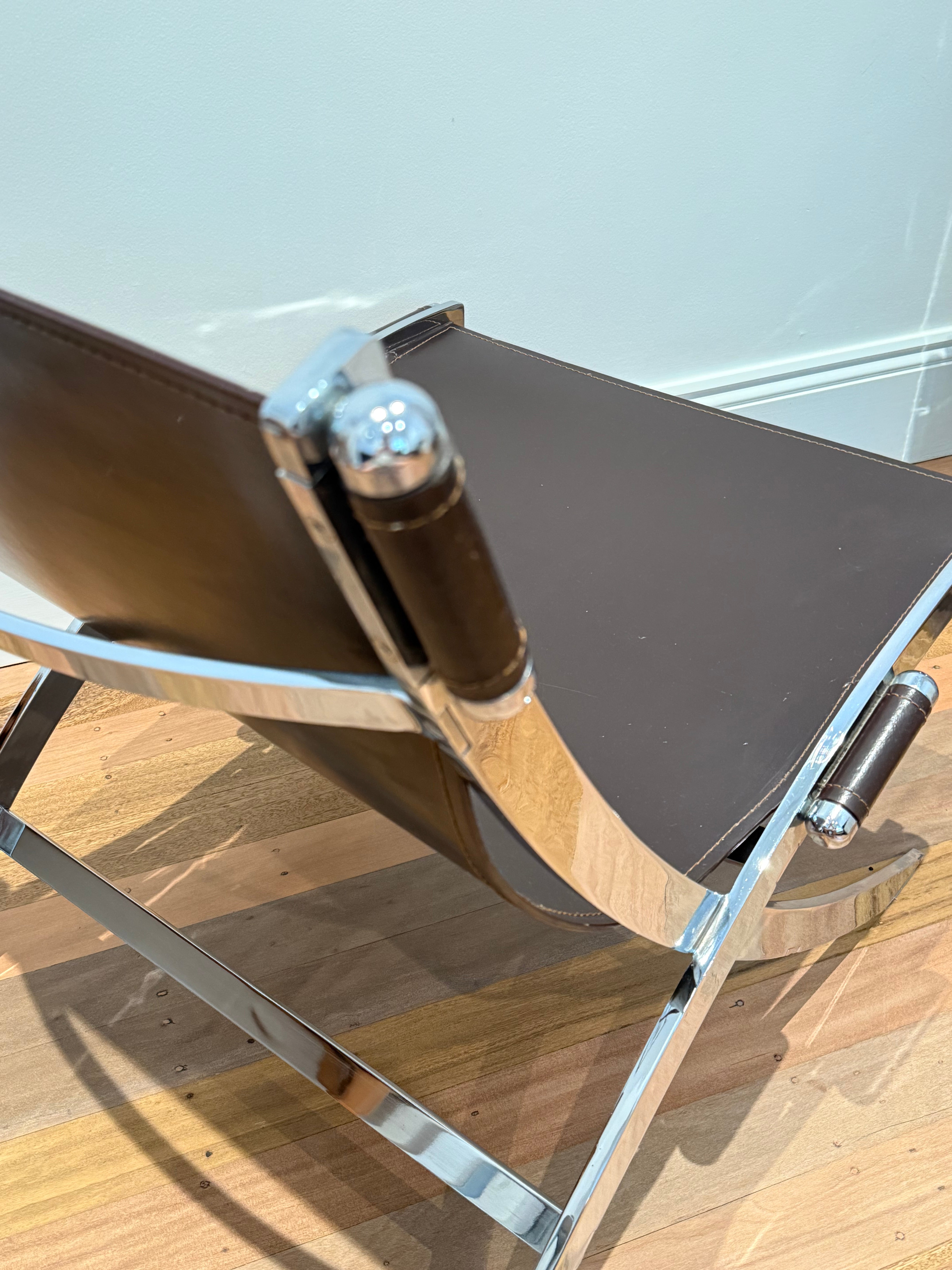 Flexform Scissor Chairs, pair