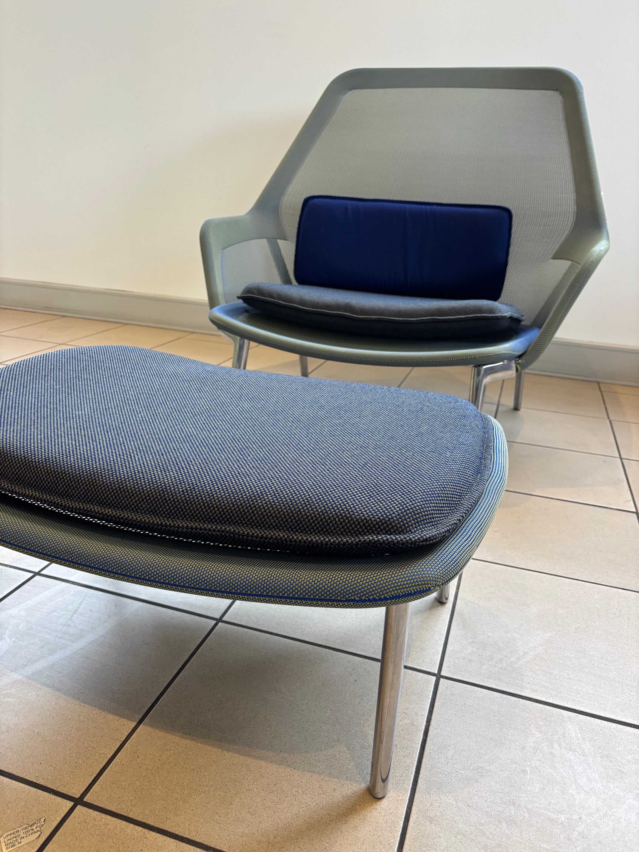 VITRA SLOW CHAIR + OTTOMAN