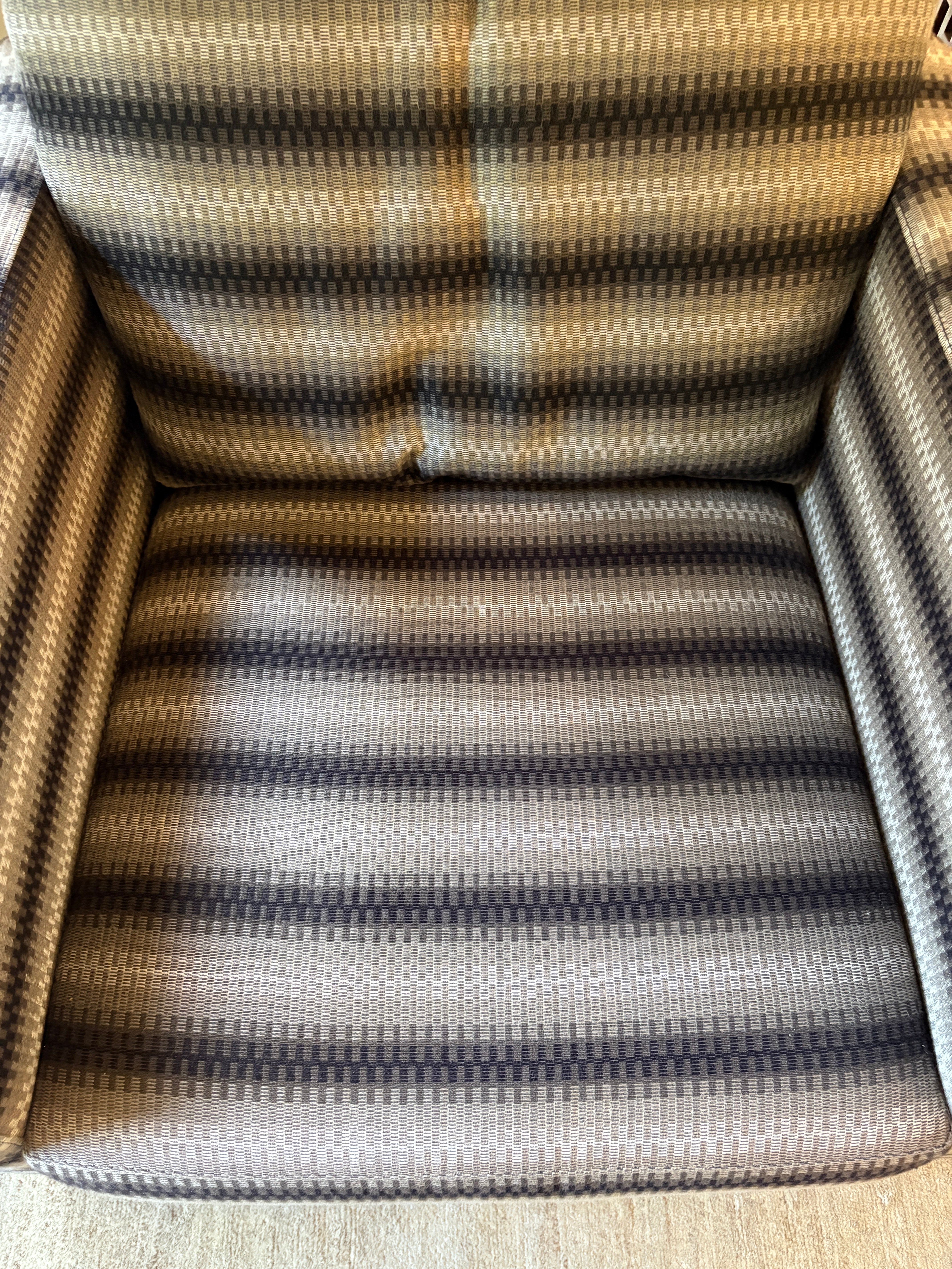 Jardan Oscar Striped Armchairs, pair