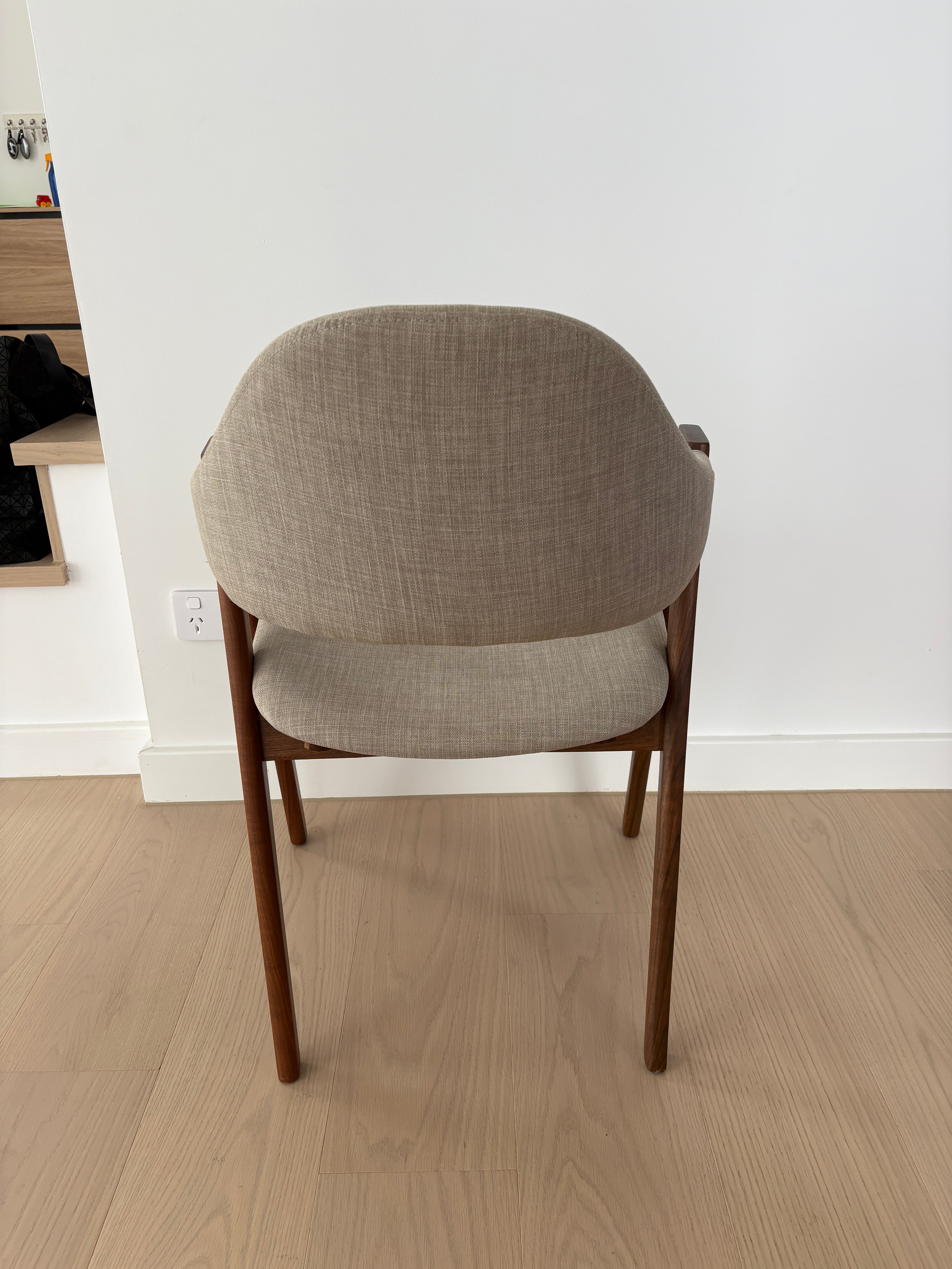 Icon By Design Nestor Walnut Dining Chairs, set of 8