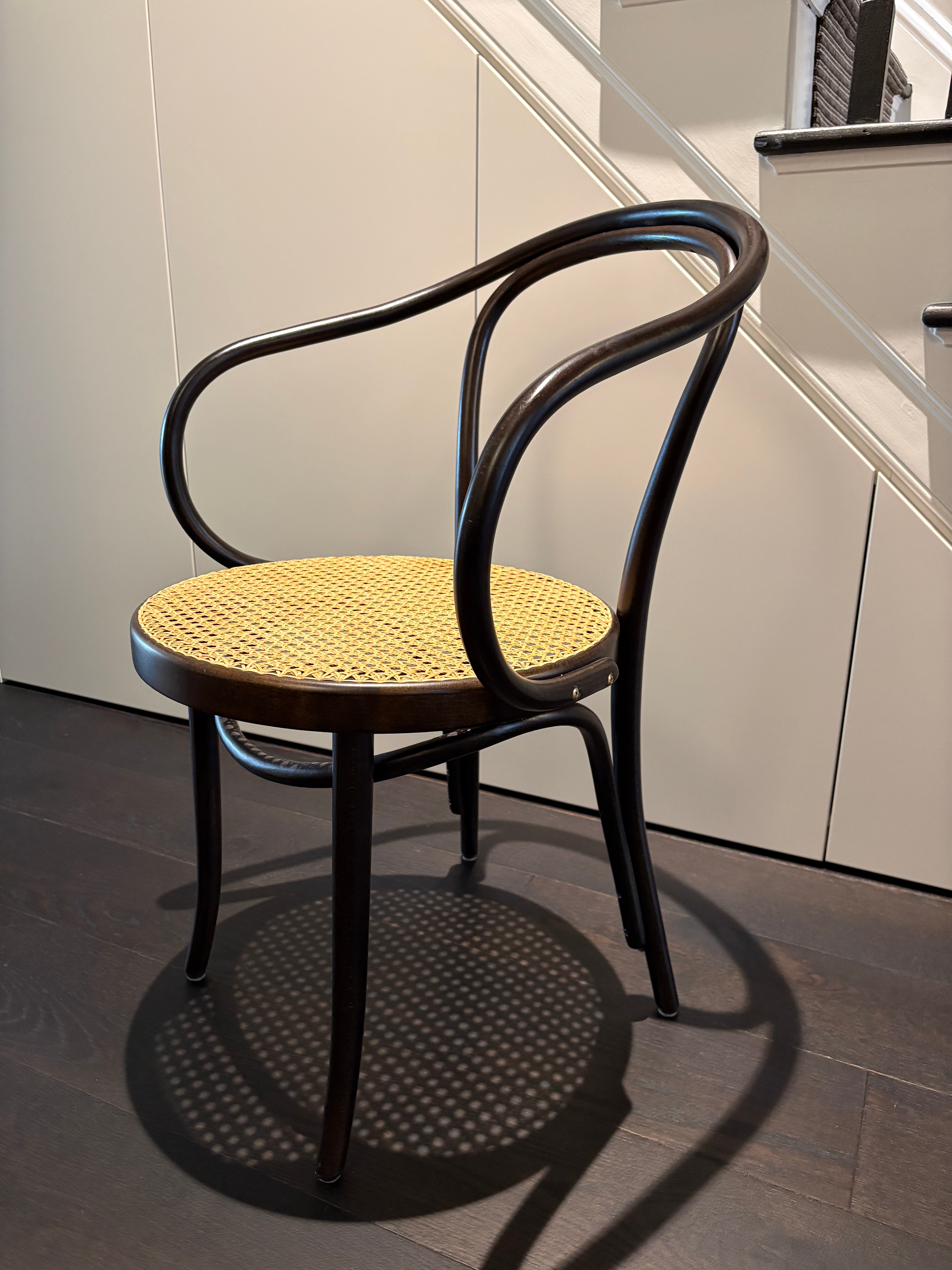 Thonet Unit Dining Table and Thonet Cane Back Chairs