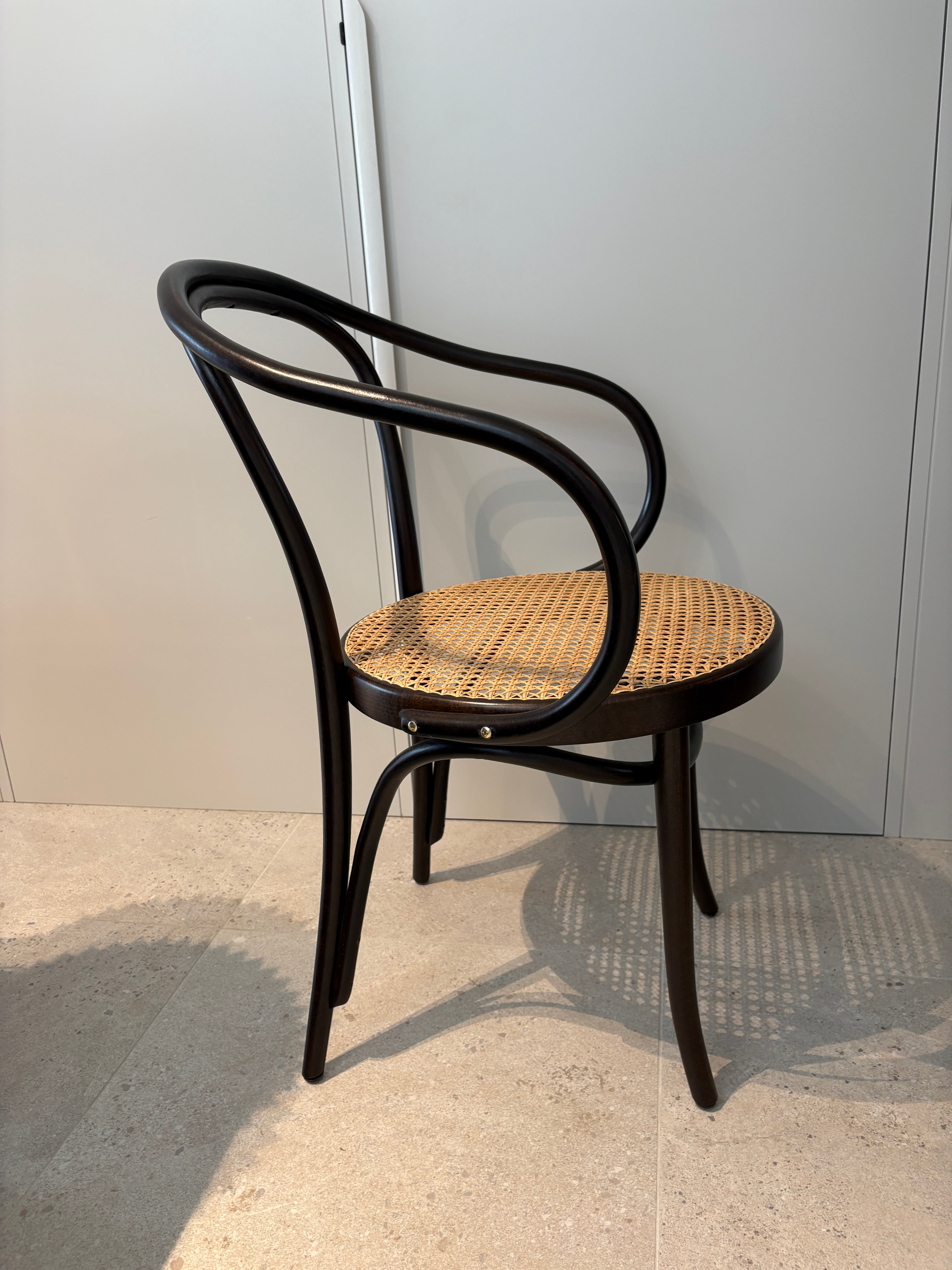 Thonet Unit Dining Table and Thonet Cane Back Chairs