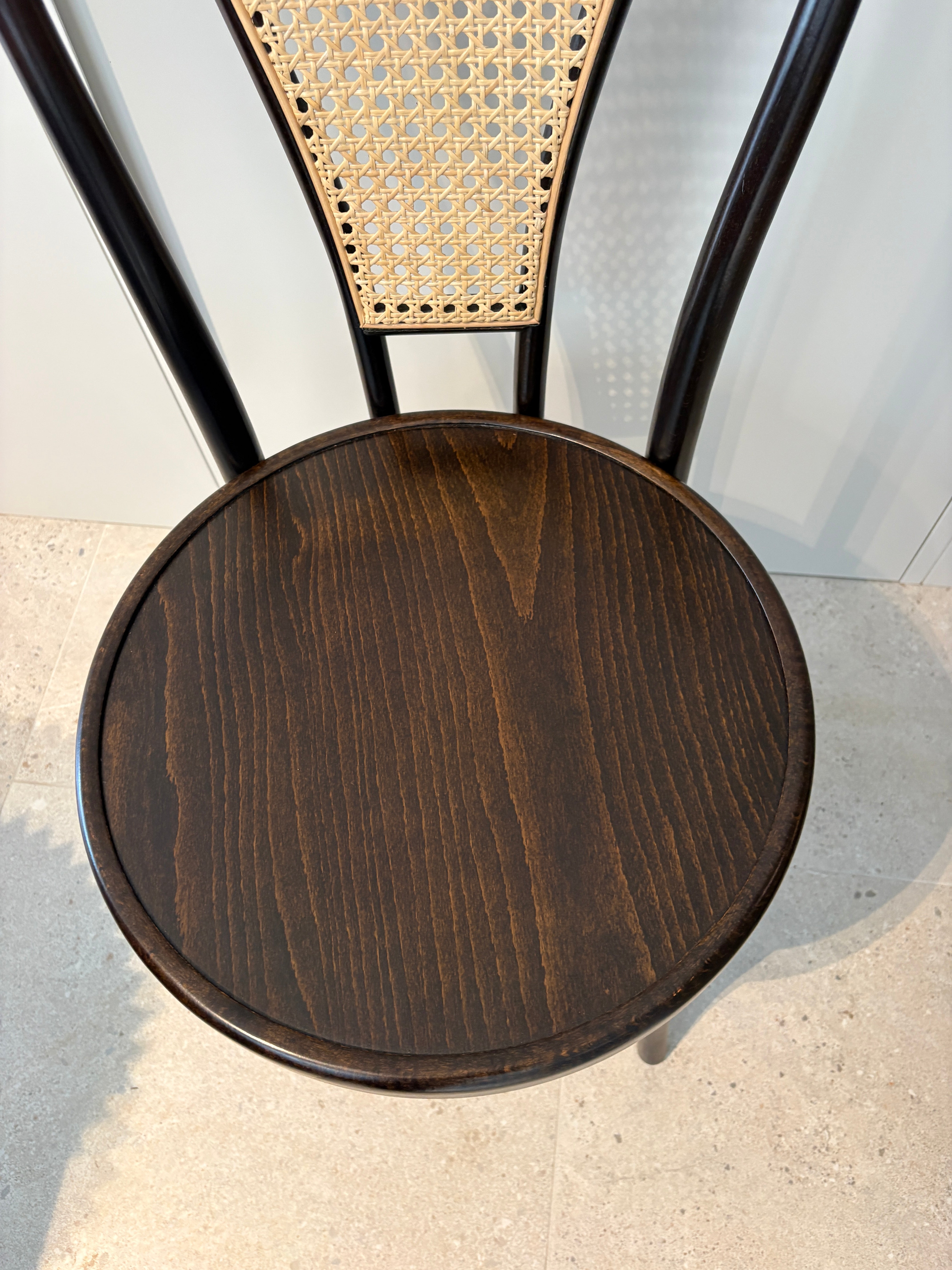 Thonet Unit Dining Table and Thonet Cane Back Chairs