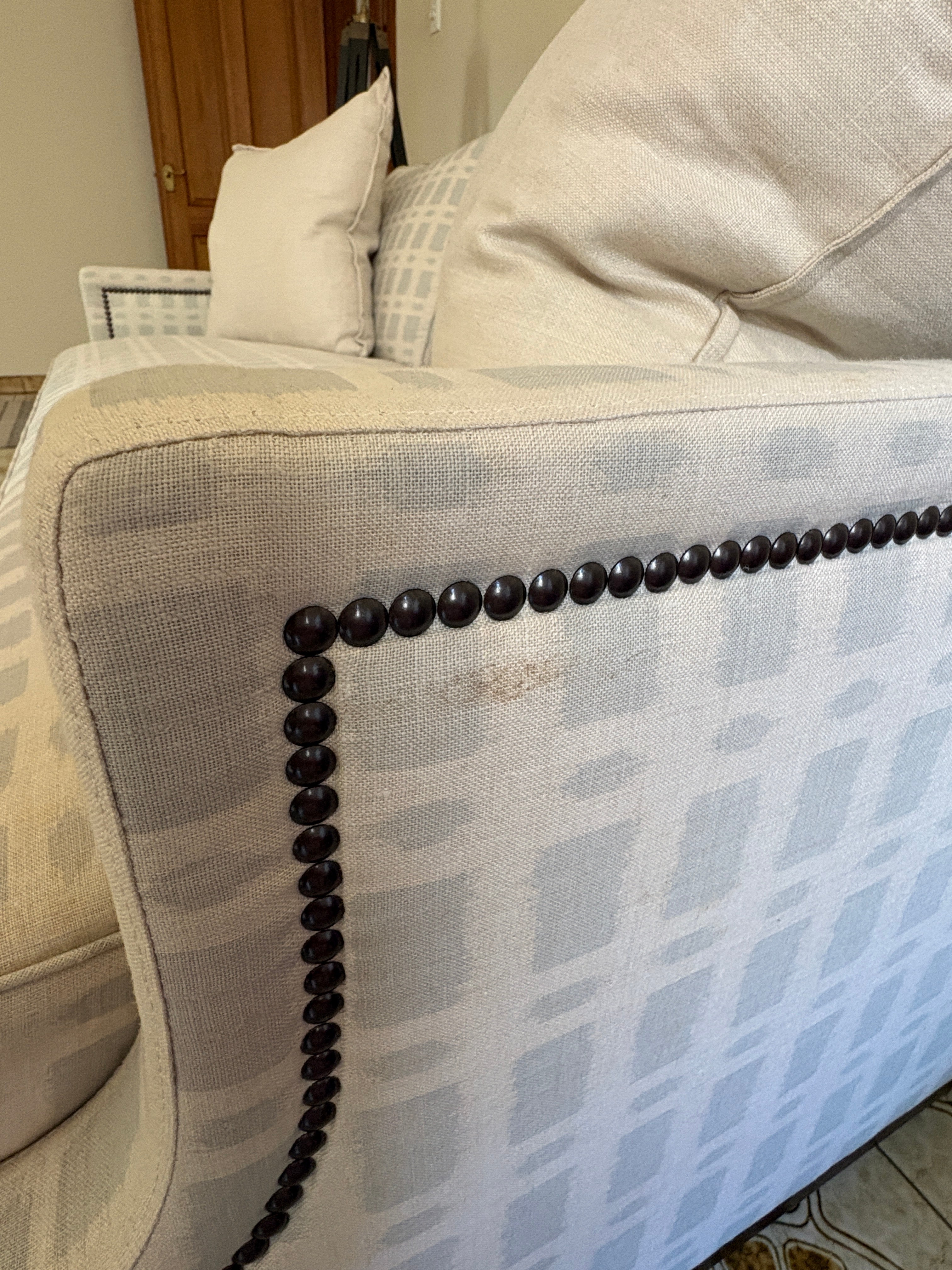 Custom Linen Sofa