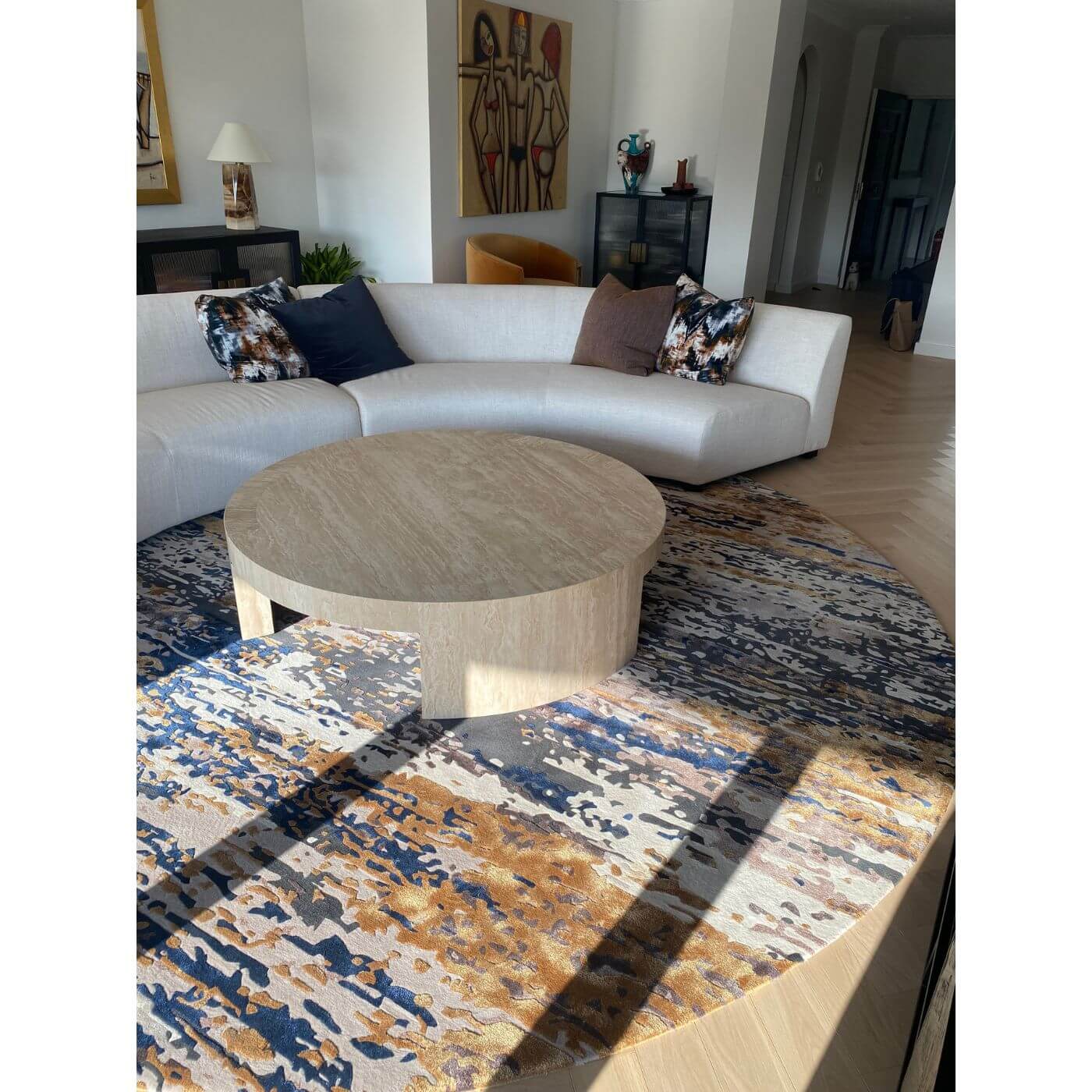 Two-Design-Lovers-Coco-Republic-Custom-Round-Rug