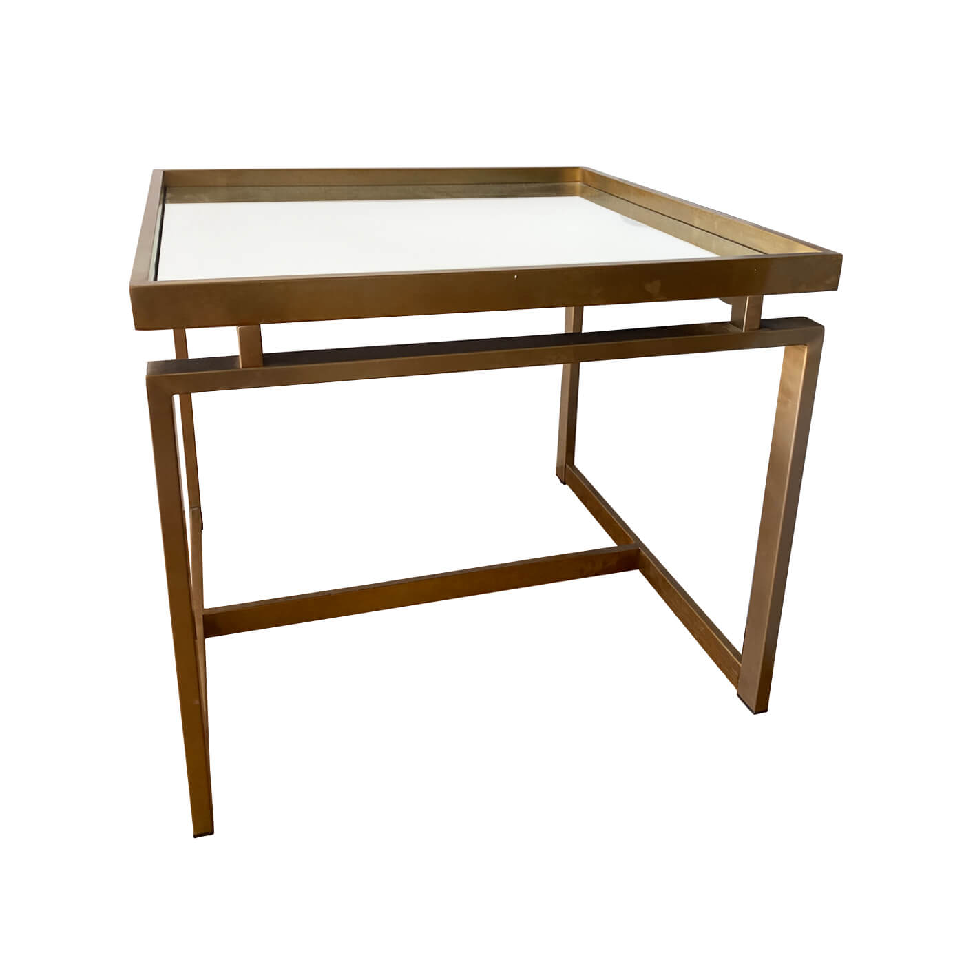 Two-Design-Lovers-Coco-Republic-brass-and-mirror-side-tables