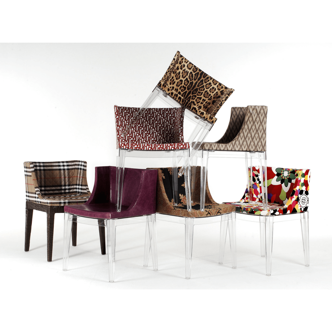 Two Design Lovers Mademoiselle Chair by Kartell with Starck Hero