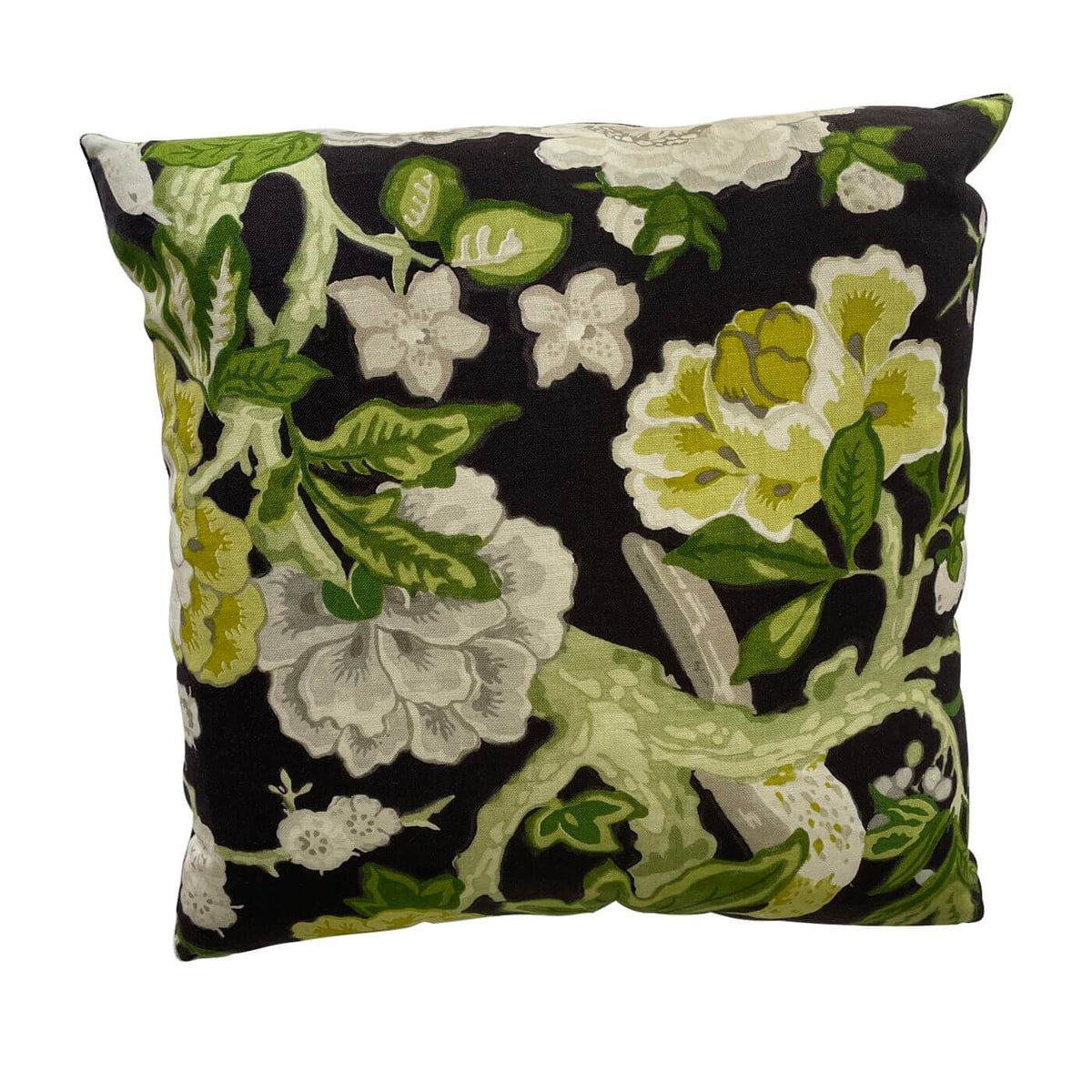Schumacher Mary McDonald Bermuda Blossoms cushions, pair
