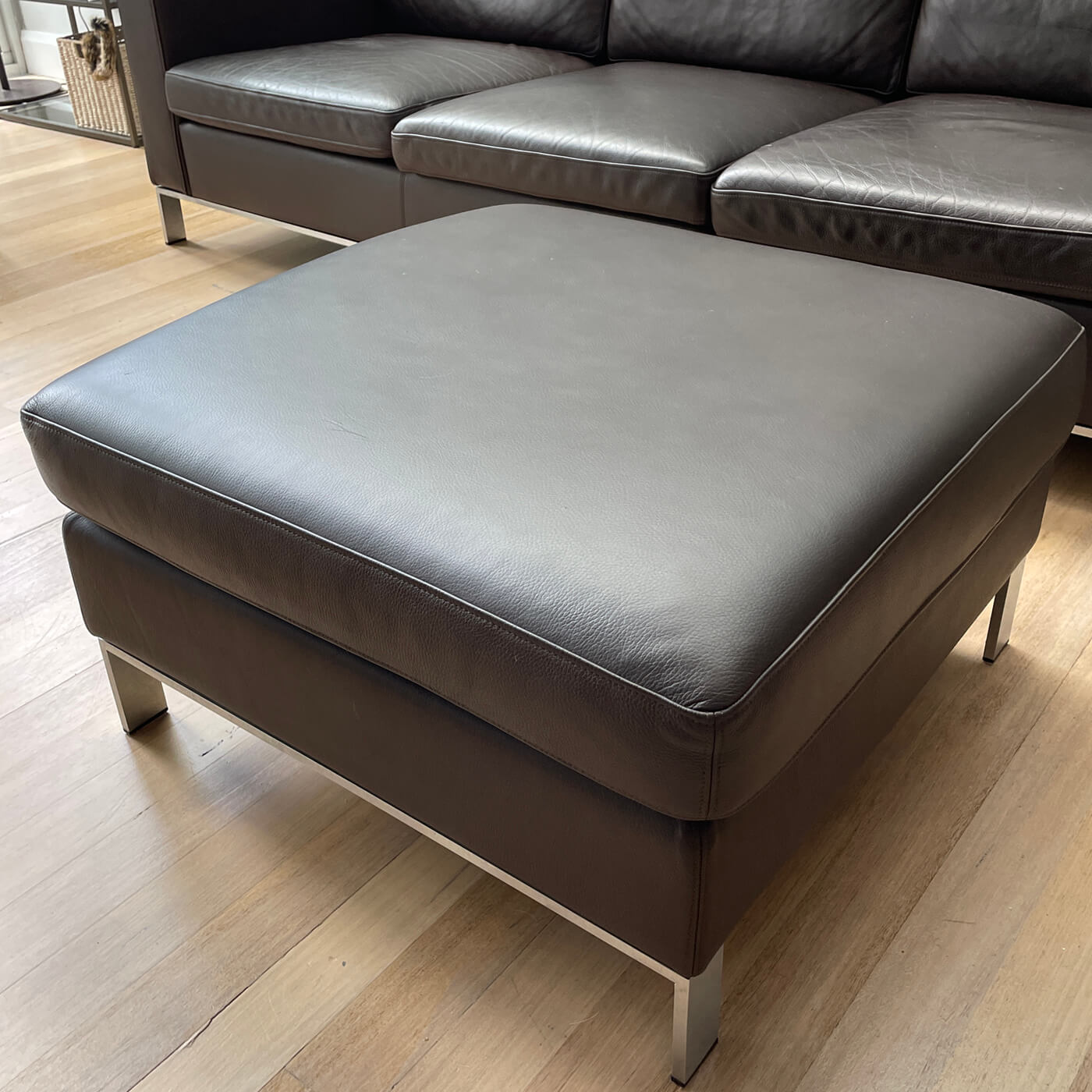 Walter Knoll Foster 503 Leather Sofa & ottoman