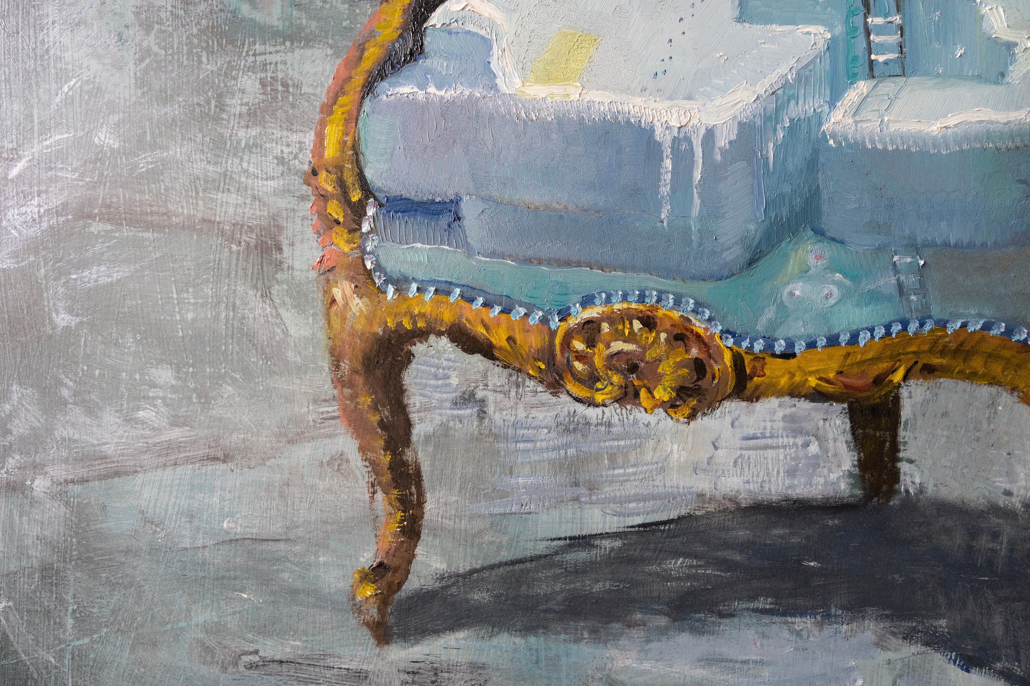 Vanessa Stockard Painting "Kevin on Ice"