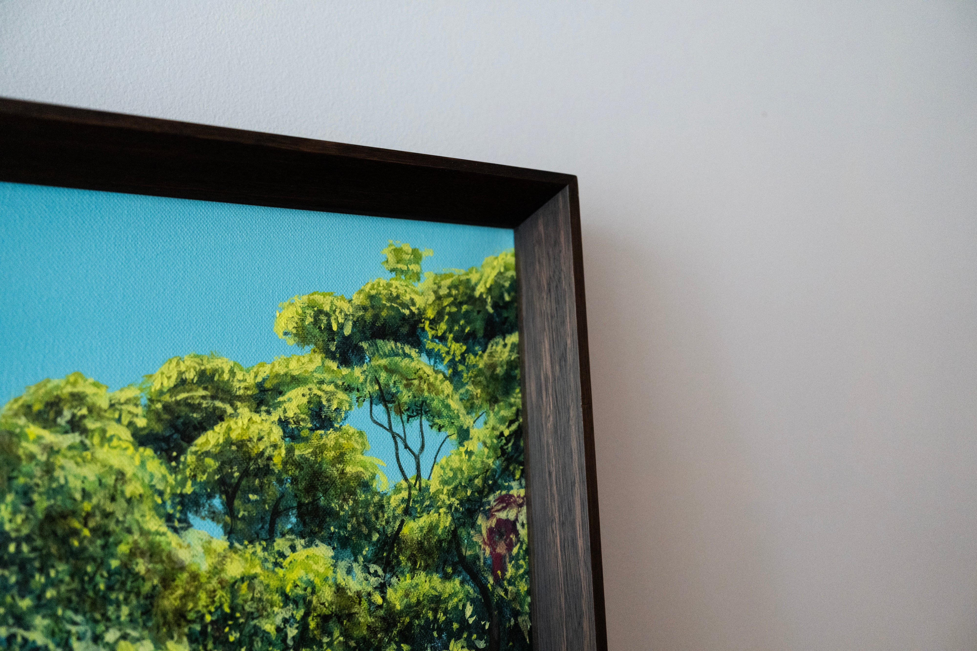 Kim Leutwyler Painting "Werrong with Pink and Blue"