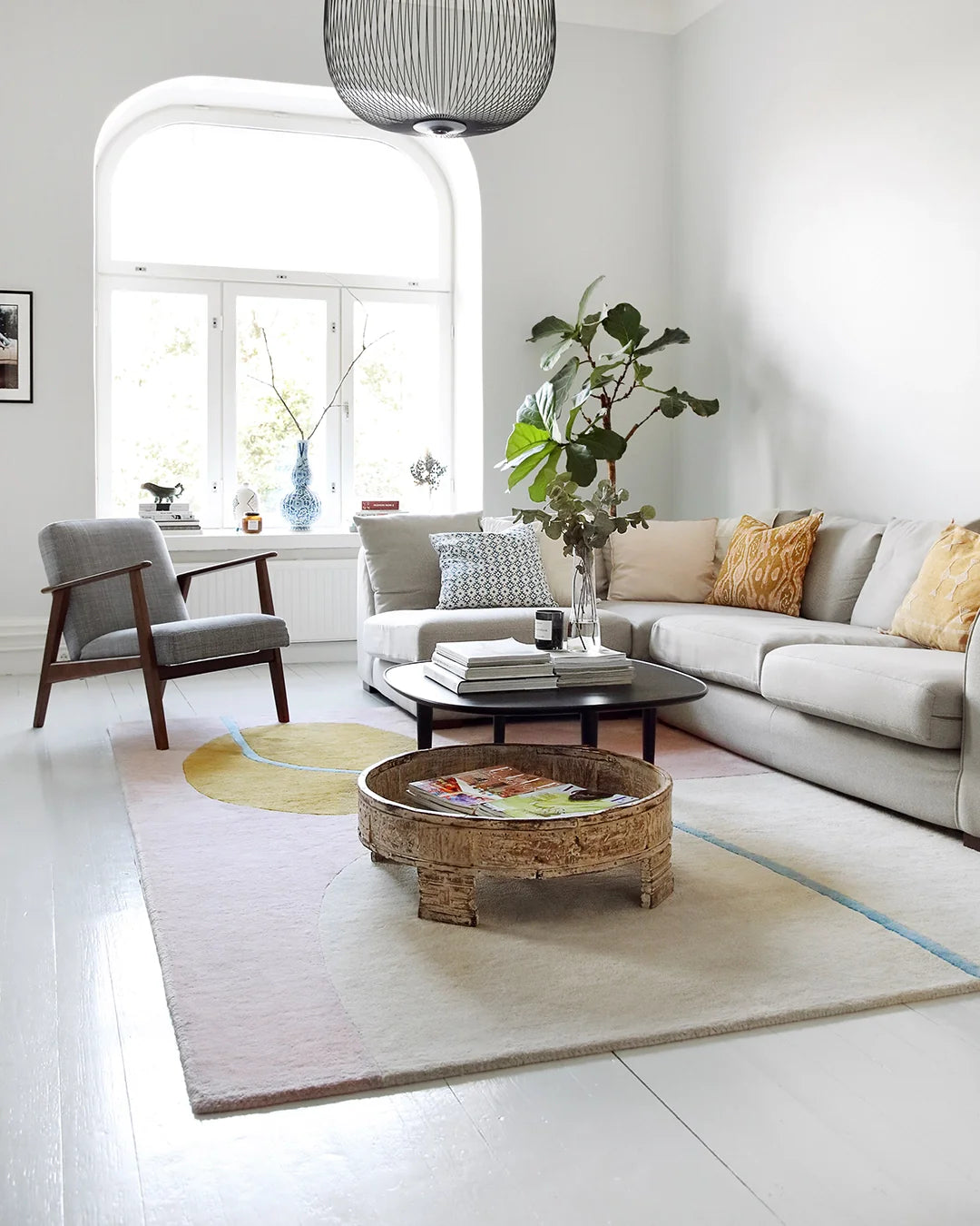 Finarte Ruukku Wool Rug Pink