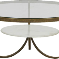 GlobeWest Amelie Curve Coffee Table
