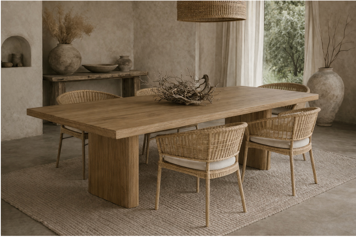 Casa Blanco Axel Rectangle Dining Table in Reclaimed Oak