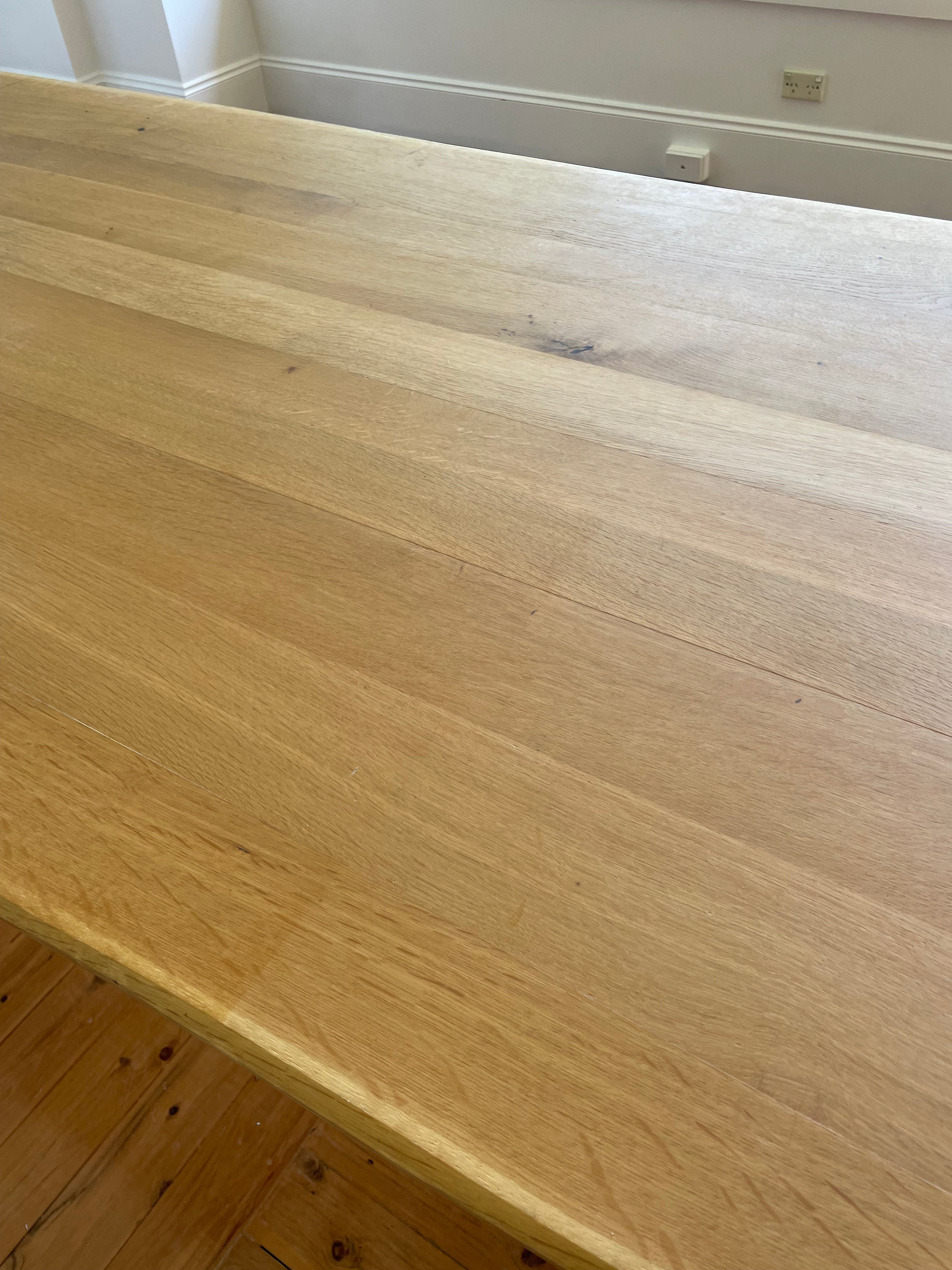 Solid Oak 'Atlas' Table by Heerenhuis Manufactuur