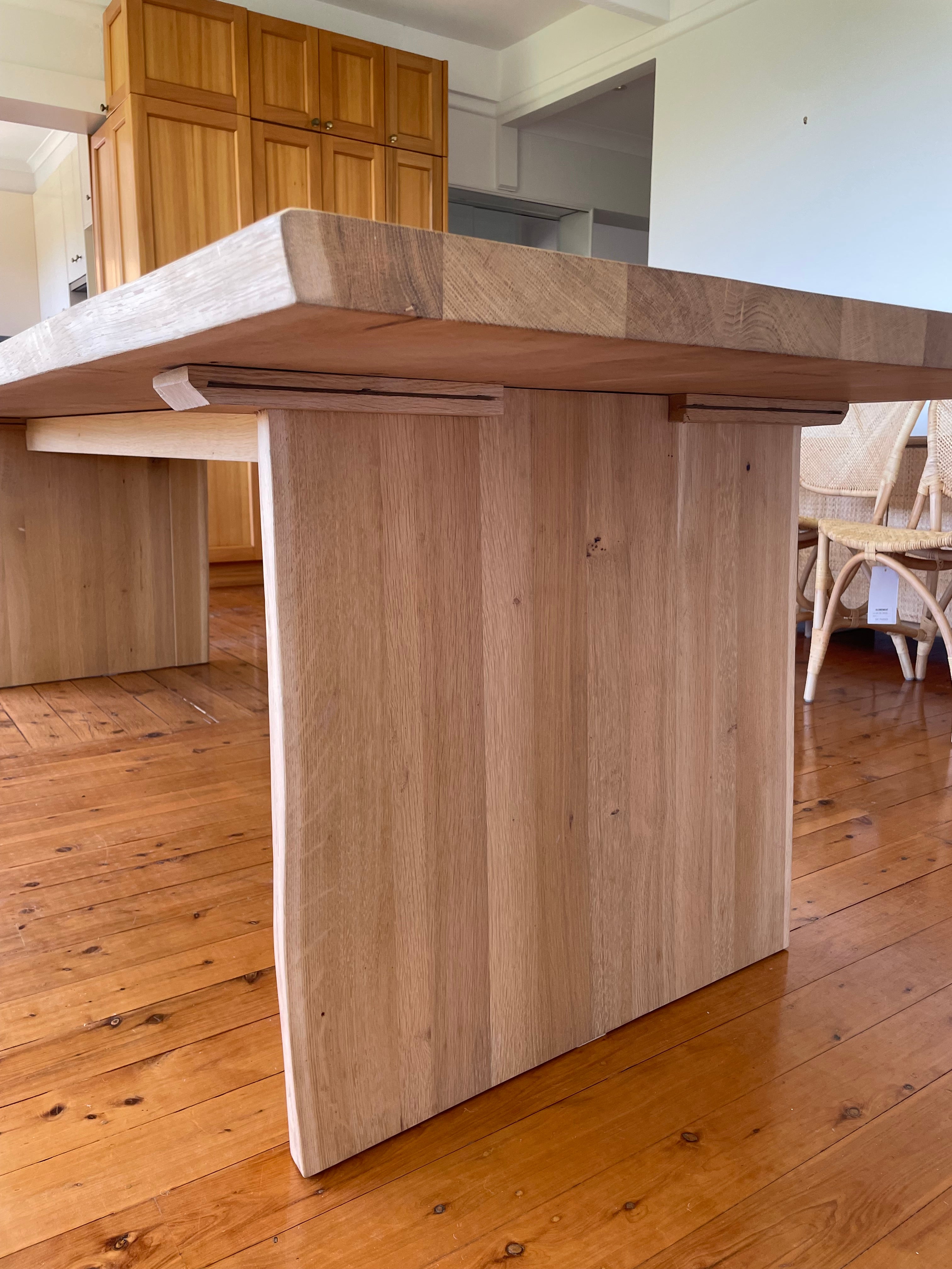 Solid Oak 'Atlas' Table by Heerenhuis Manufactuur