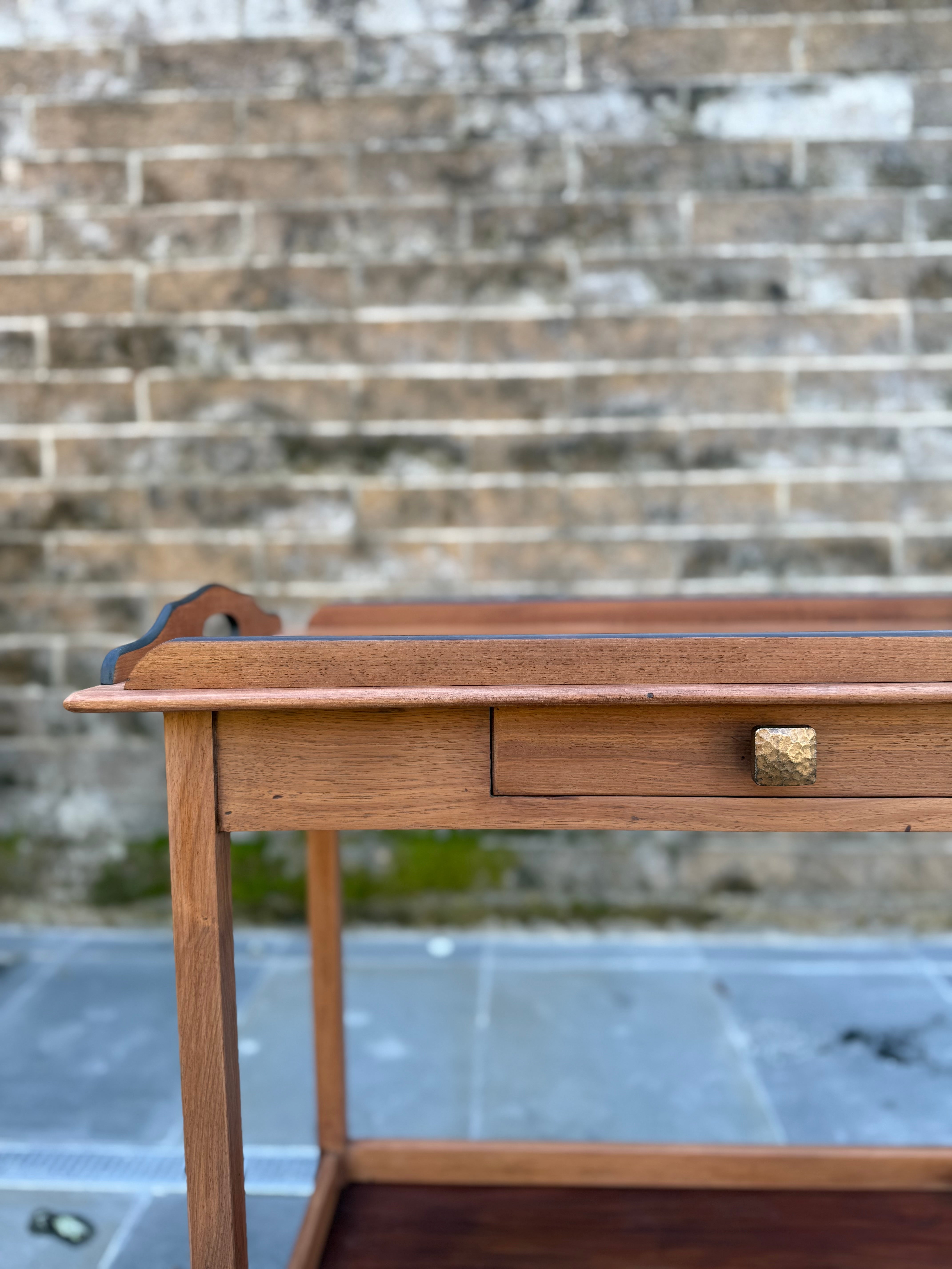 Solid Mahogany Bar/ Tea trolley