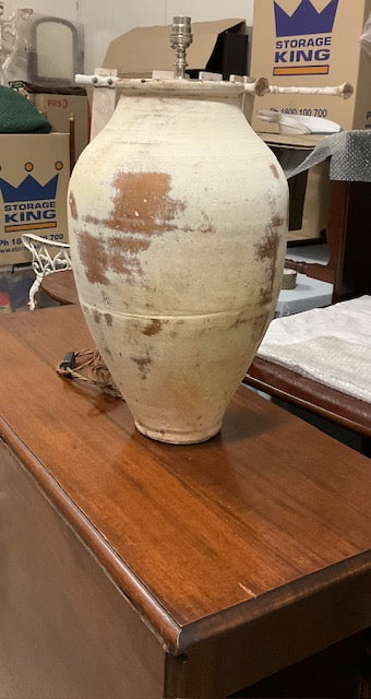 Pottery Lamp Bases, pair