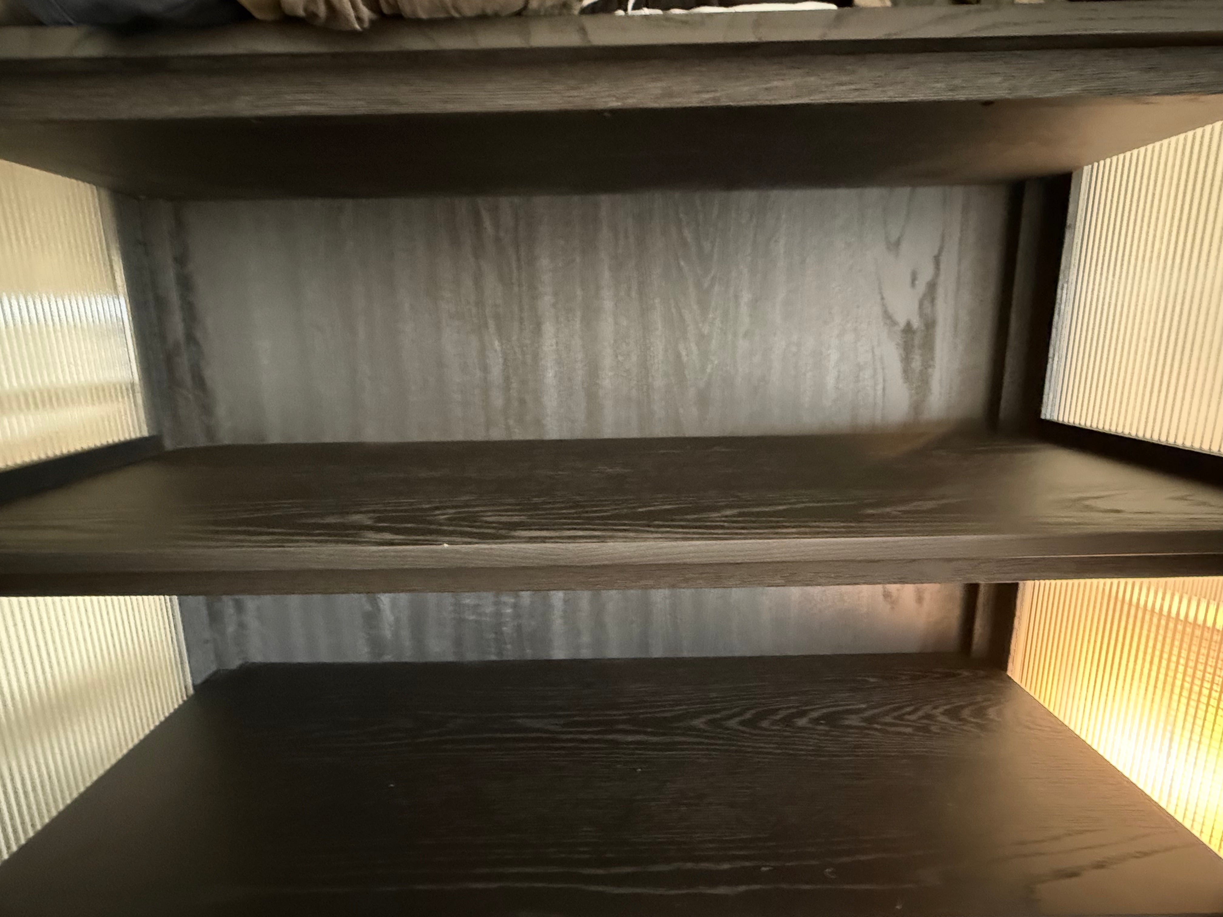 Coco Republic Black Oak Tall Cabinet