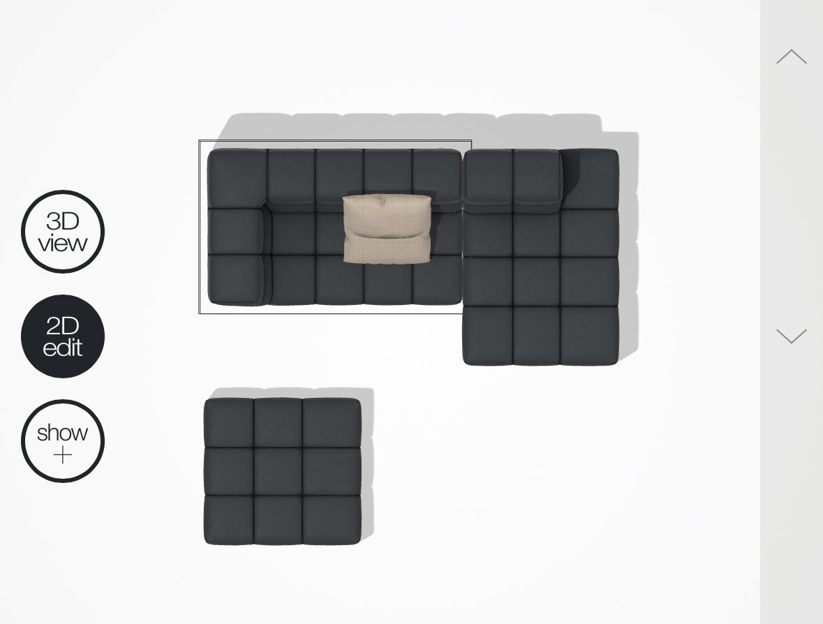 B&B Italia Tufty Time Sofa with Ottoman