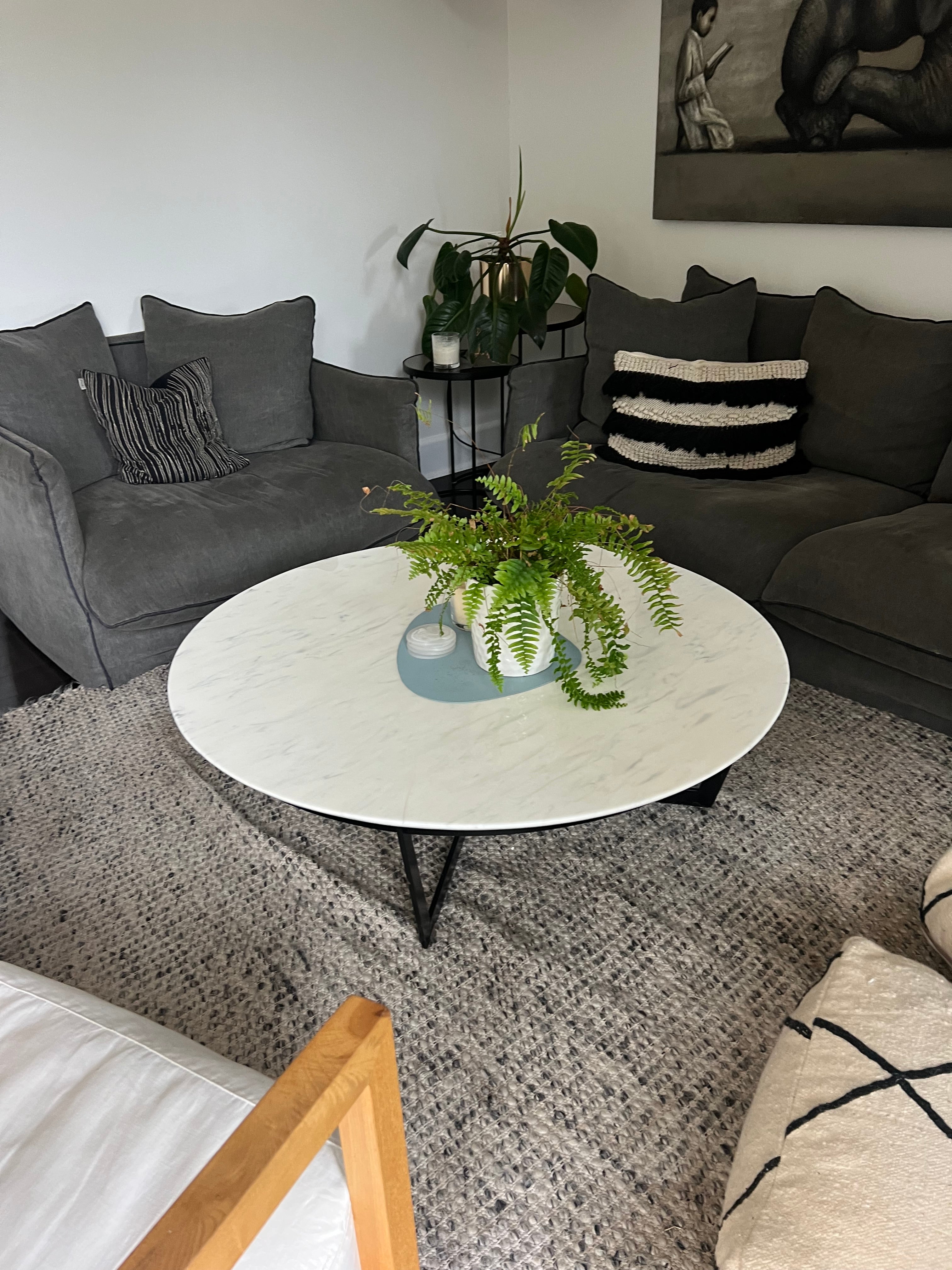 MCM House Marble Top Coffee Table