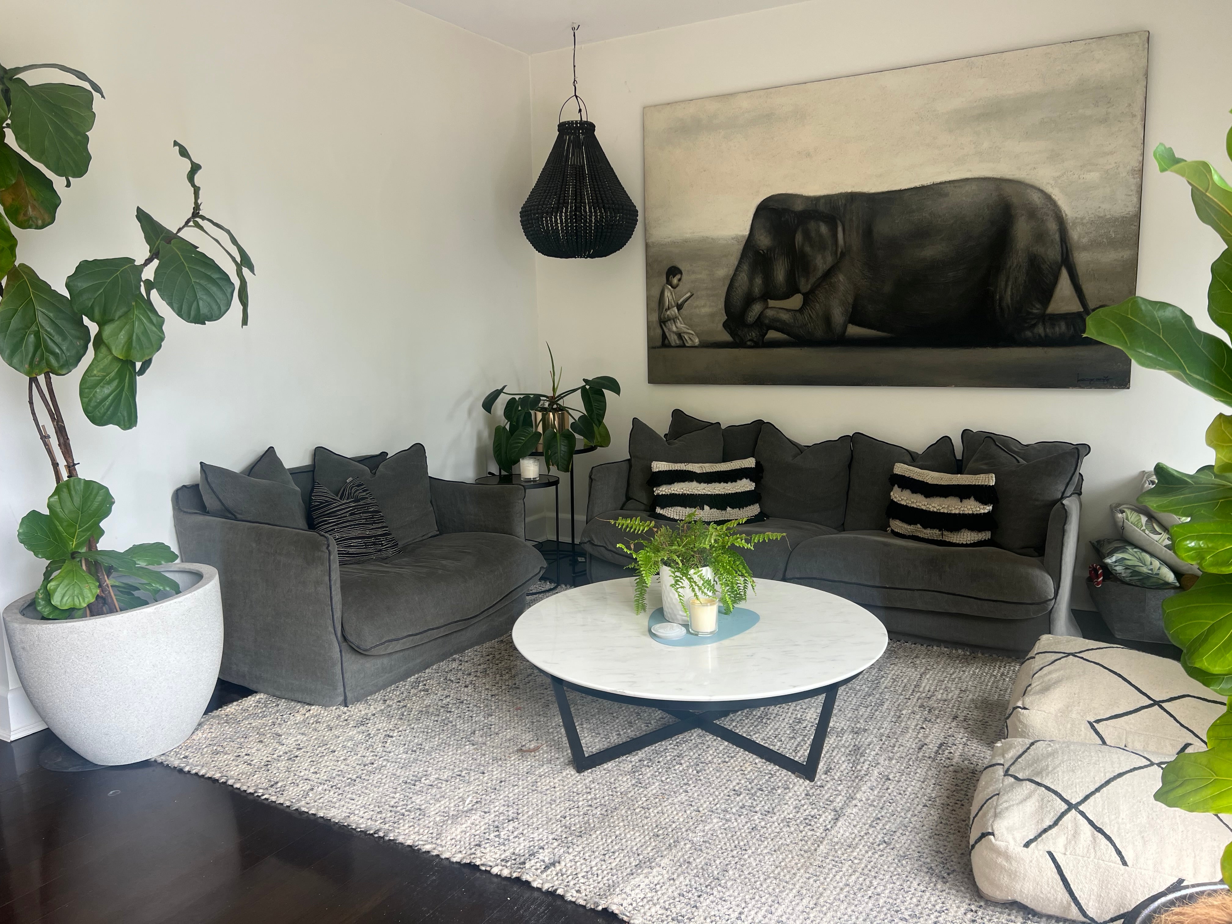 MCM House Marble Top Coffee Table