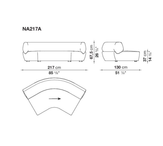 B&B Italia Naviglio Sofa