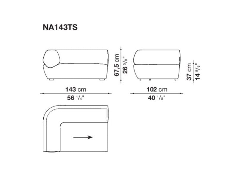 B&B Italia Naviglio Sofa