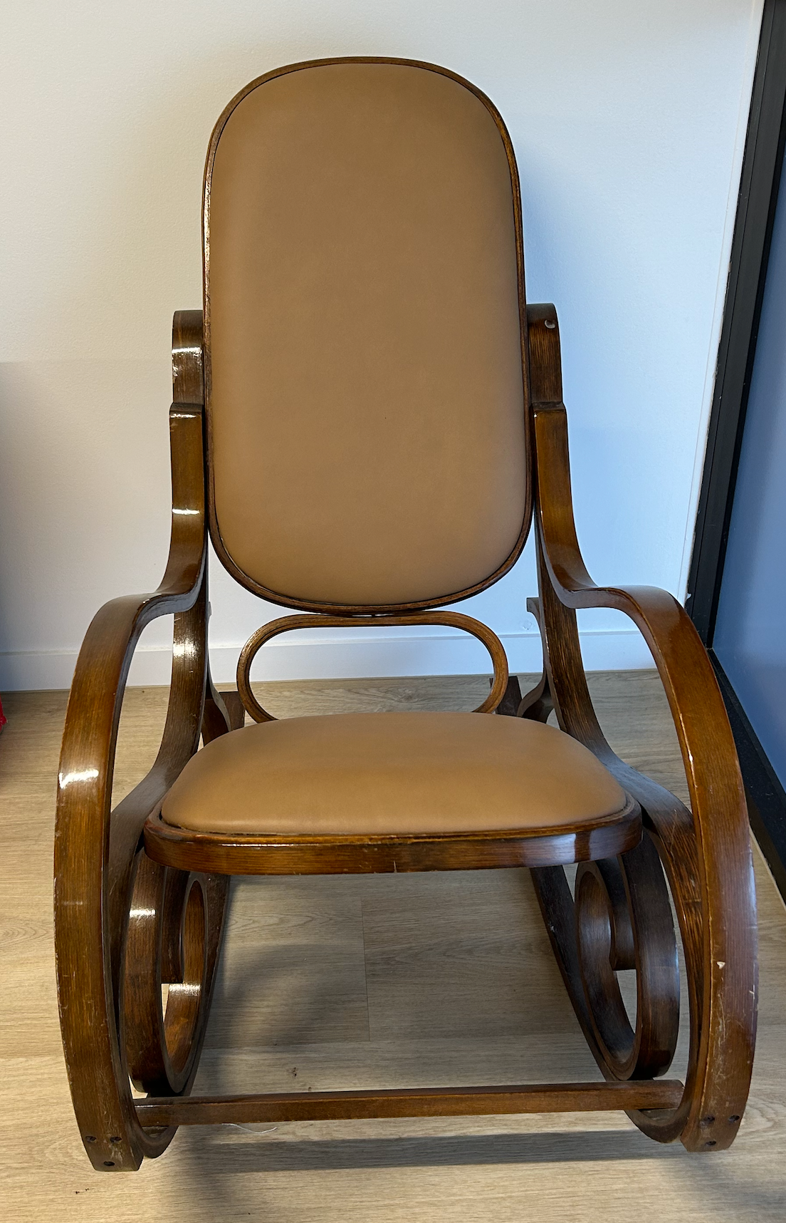 Thonet style Vintage Bentwood Rocking Chairs, pair
