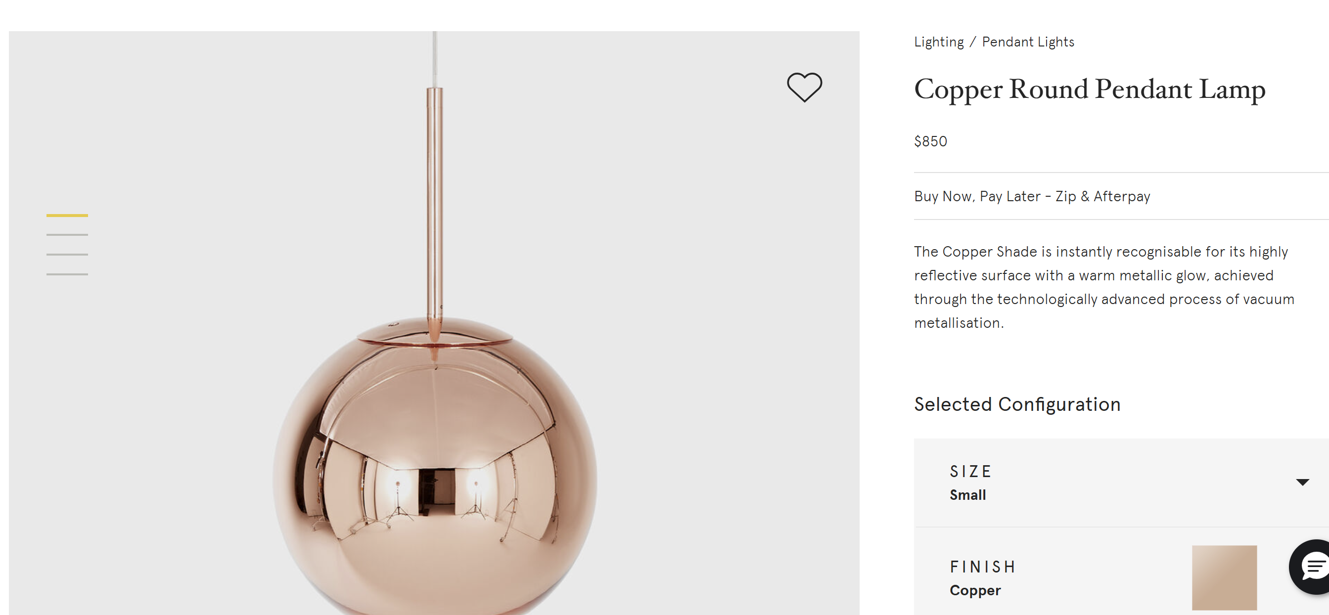Tom Dixon Copper Round Pendant Lamp, set of 4, new in box