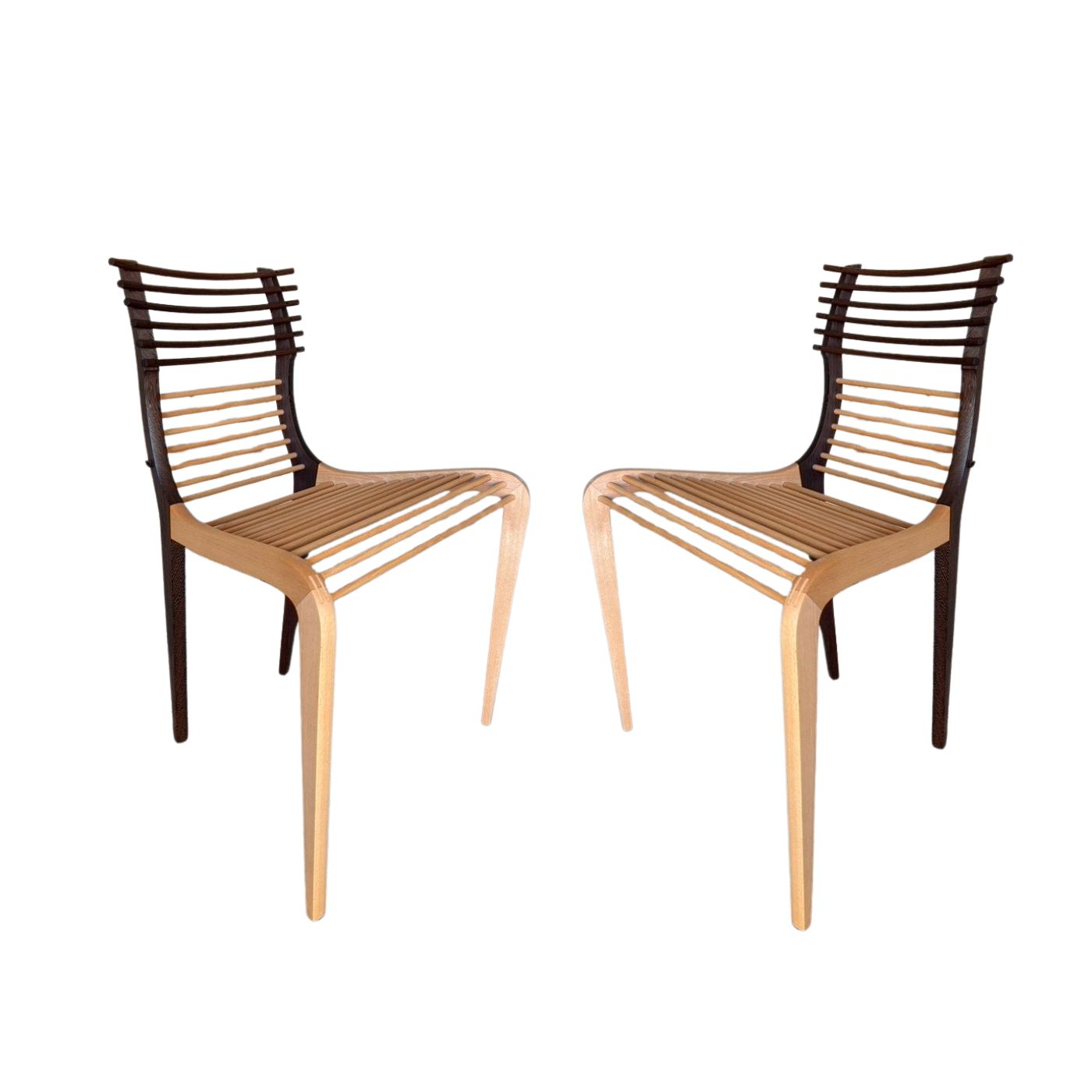 Handcrafted Occasional Chairs by Anne McNevin, Pair