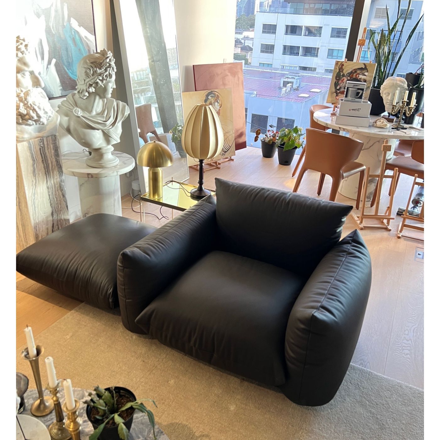 Arflex Marenco Armchair and Ottoman