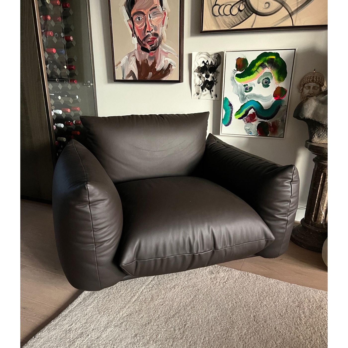 Arflex Marenco Armchair and Ottoman