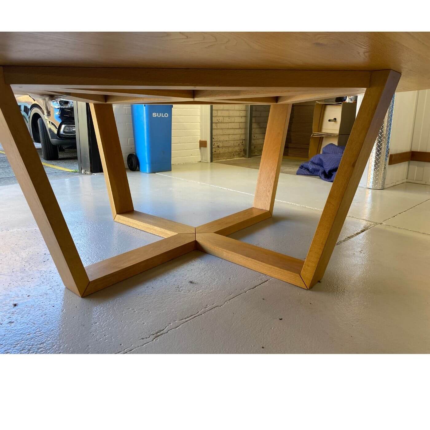 Lowe via Hub Furniture Atticus dining table, round