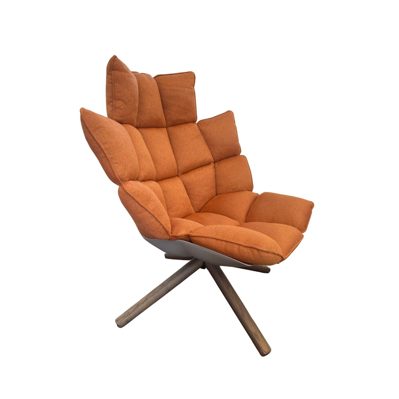 B&B Italia Husk Swivel Armchair with Snug Sides and Headrest