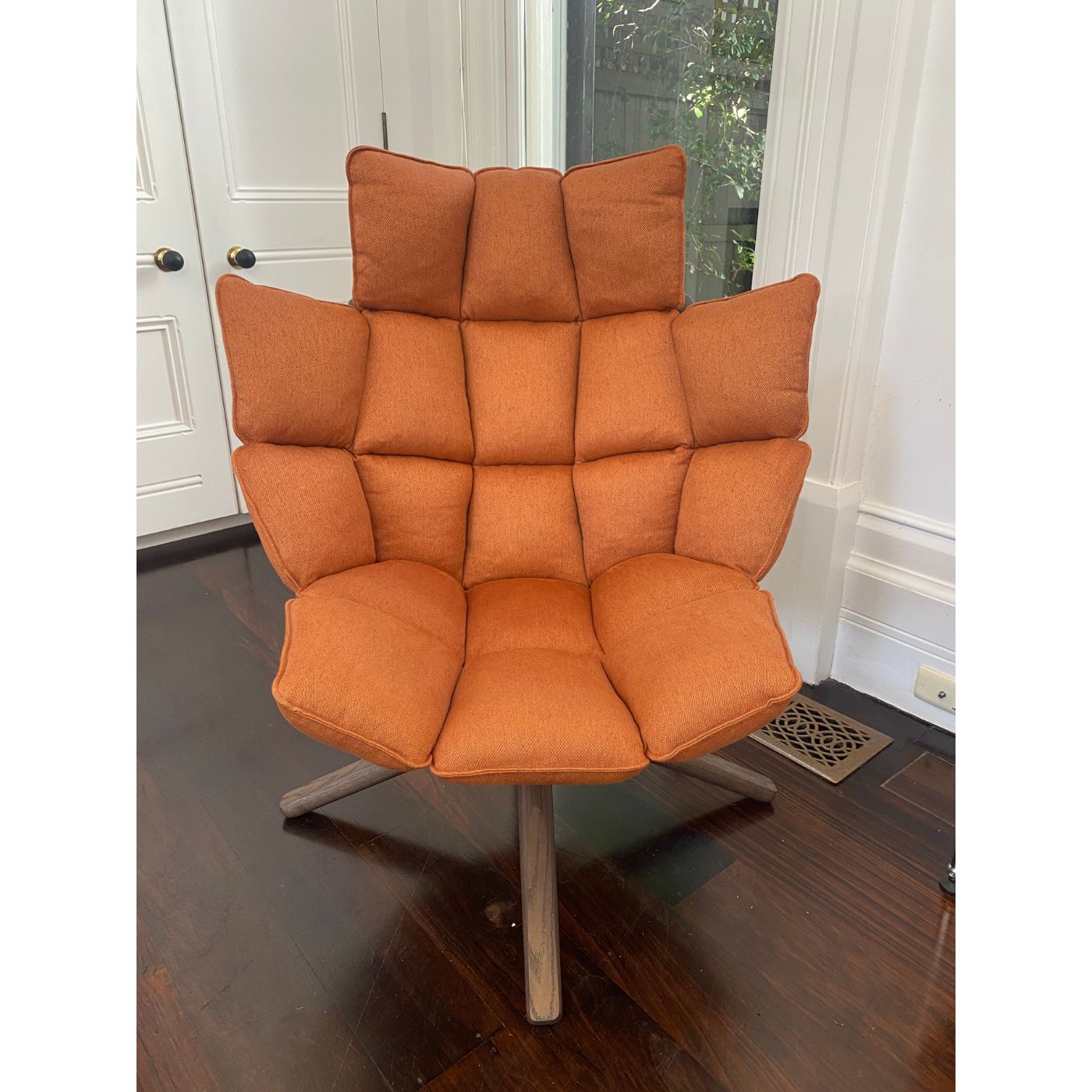 B&B Italia Husk Swivel Armchair with Snug Sides and Headrest