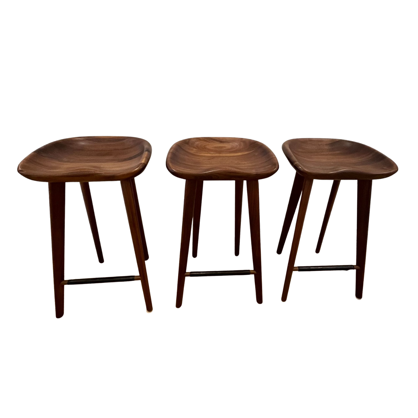 BassamFellows Tractor Stools, set of 3