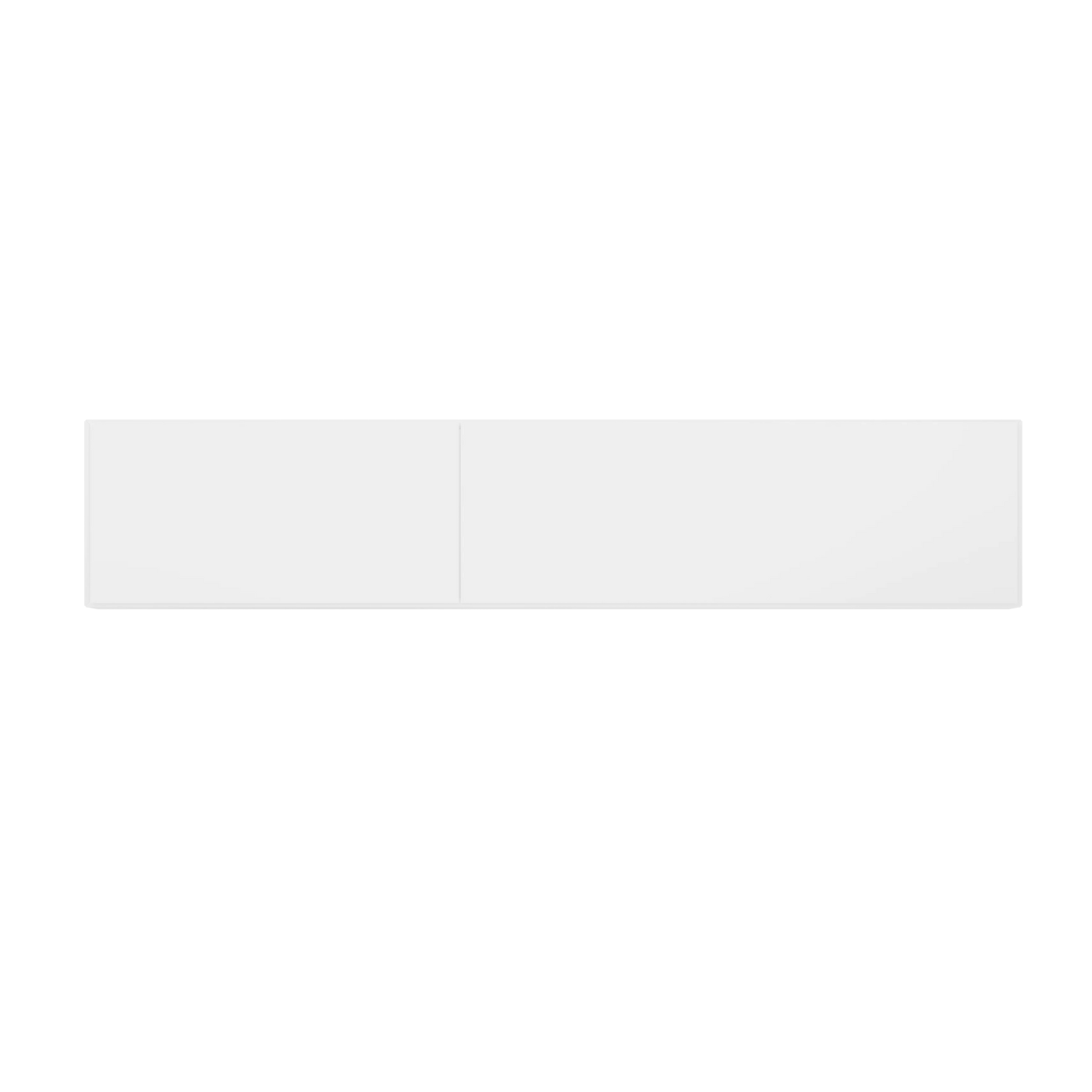 White rectangular object on a white background