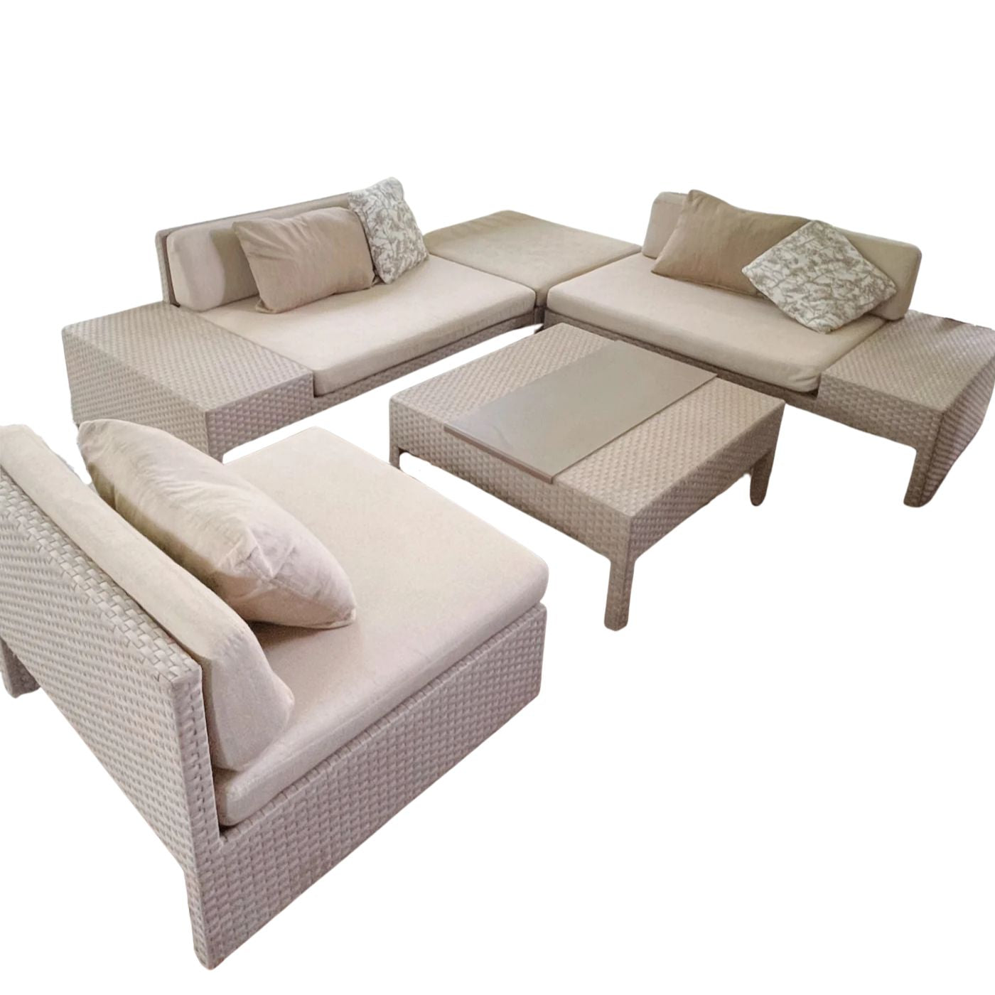 Luxury Brown Jordan Outdoor Lounge Setting – Richard Frinier Designer
