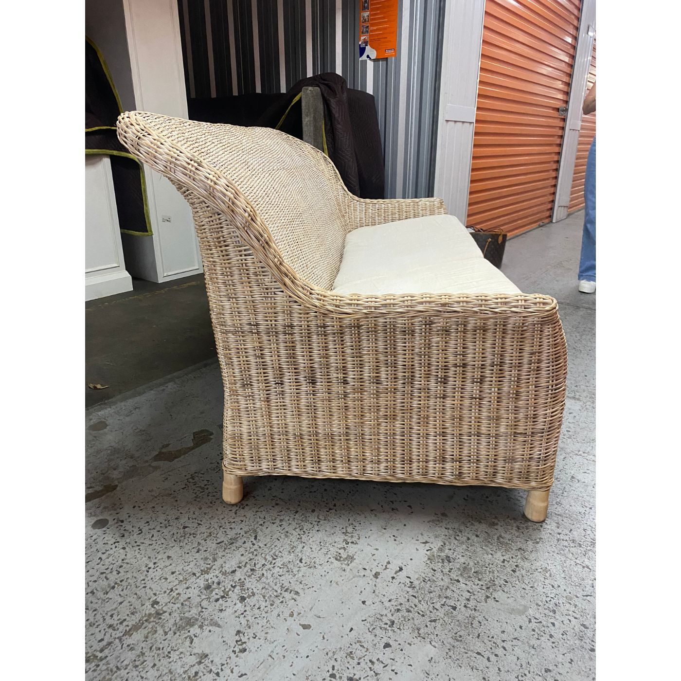 Natural Rattan Outdoor Sofa