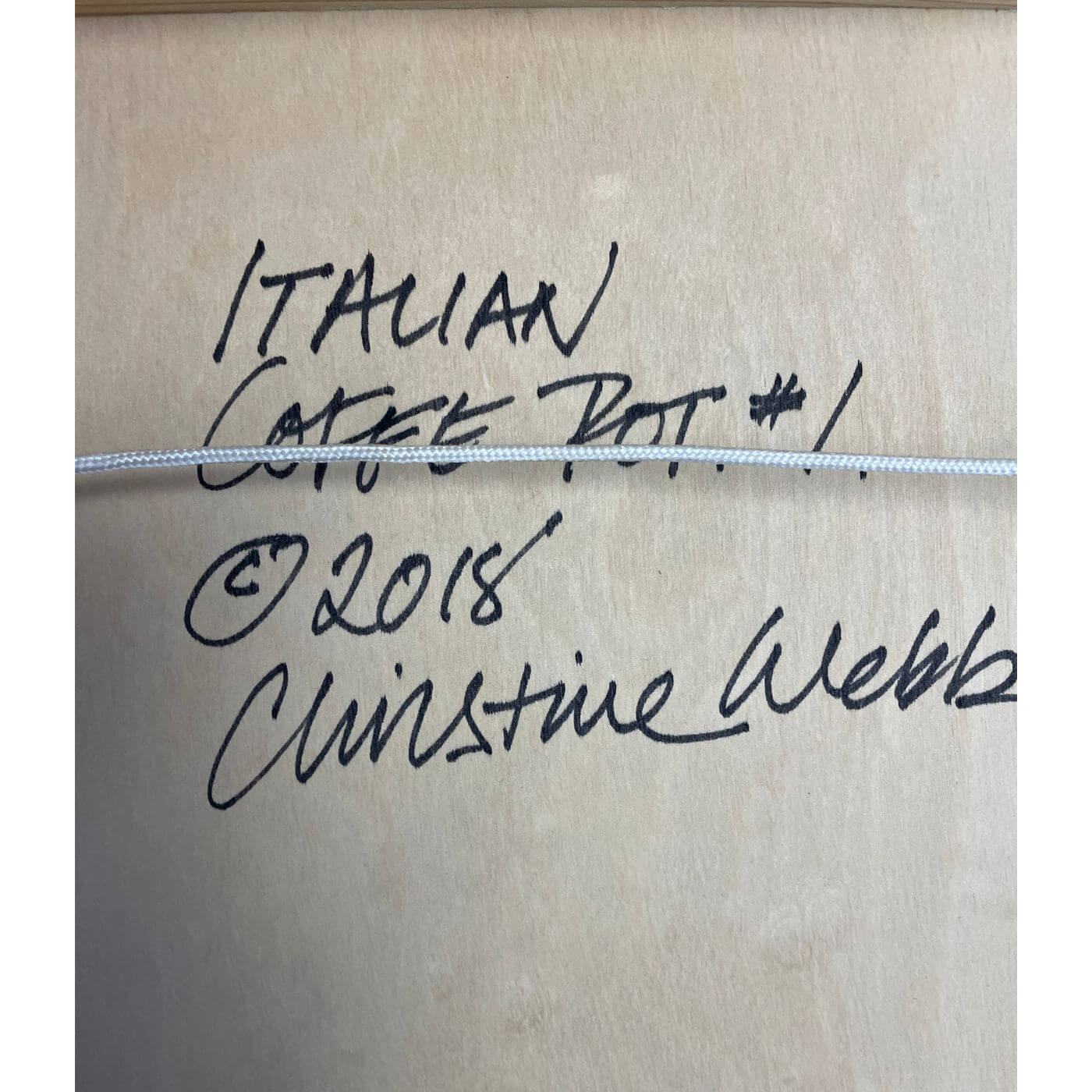 Christine Webb, Italian Coffee Pot