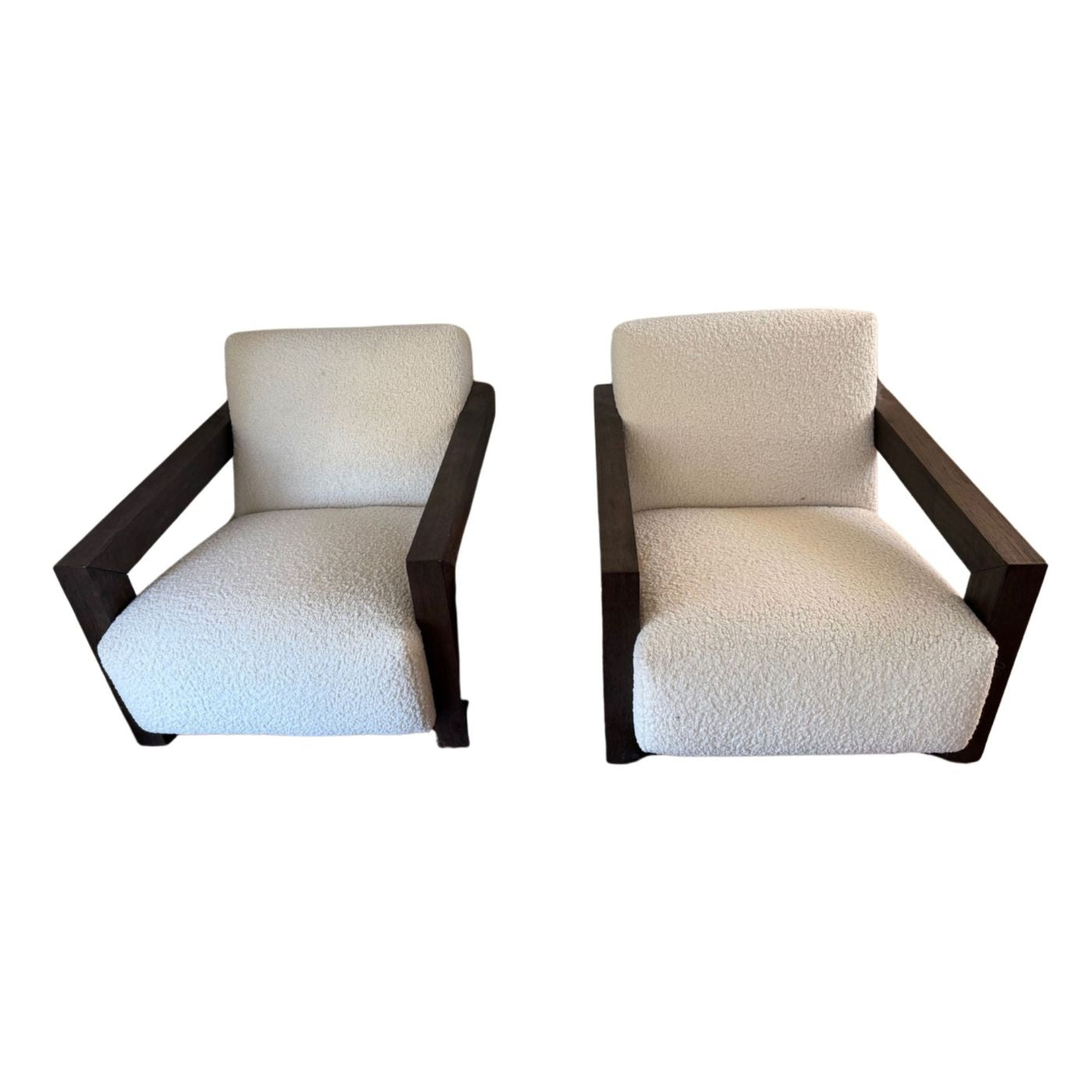 Coco Republic Breu Armchairs, Pair
