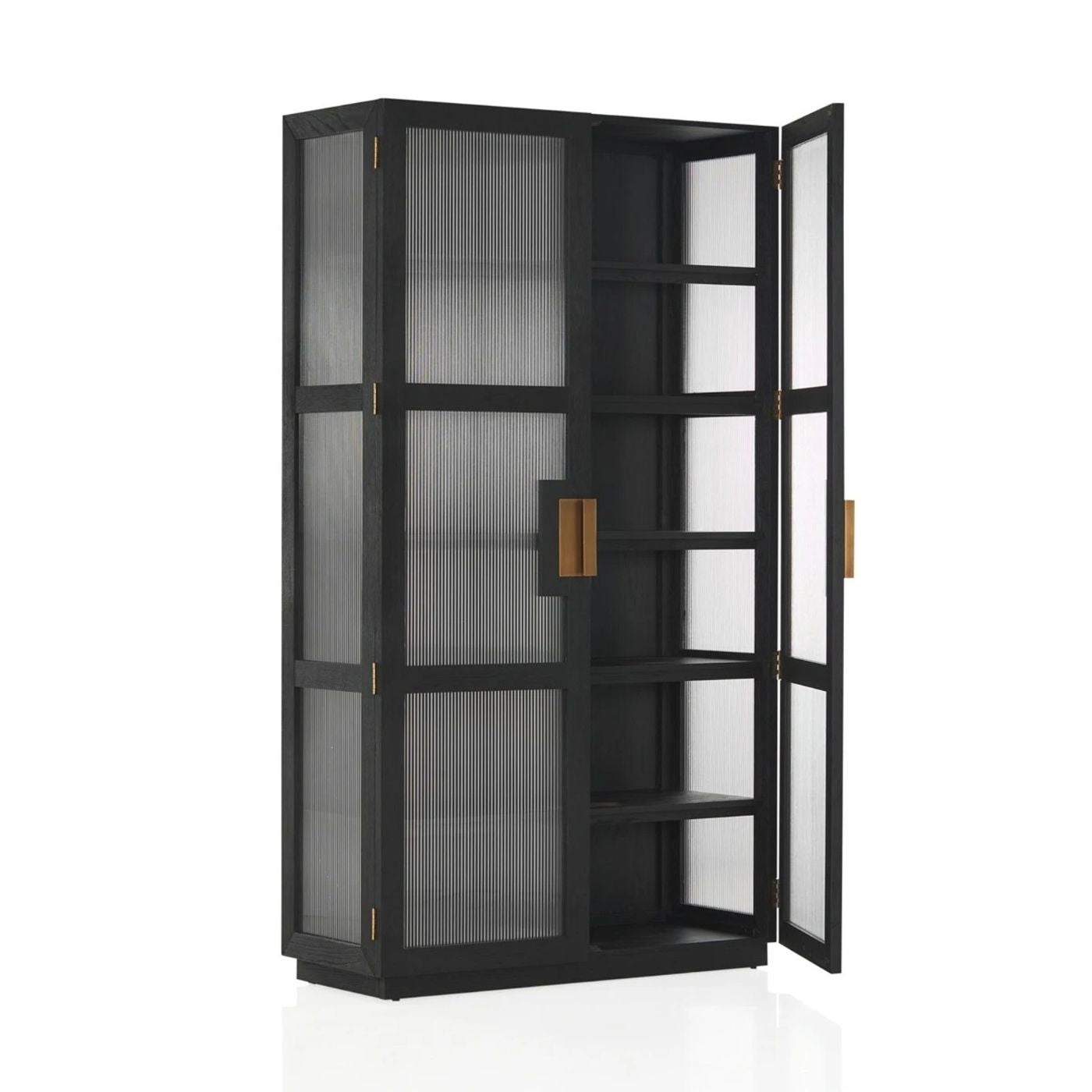 Coco Republic Black Oak Tall Cabinet